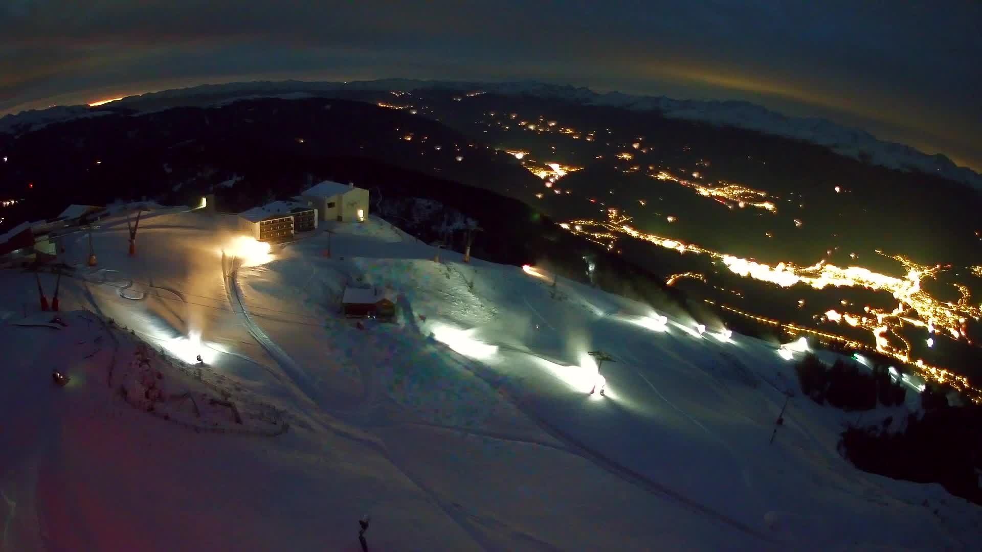 Kronplatz peak Ski resort | view to Bruneck