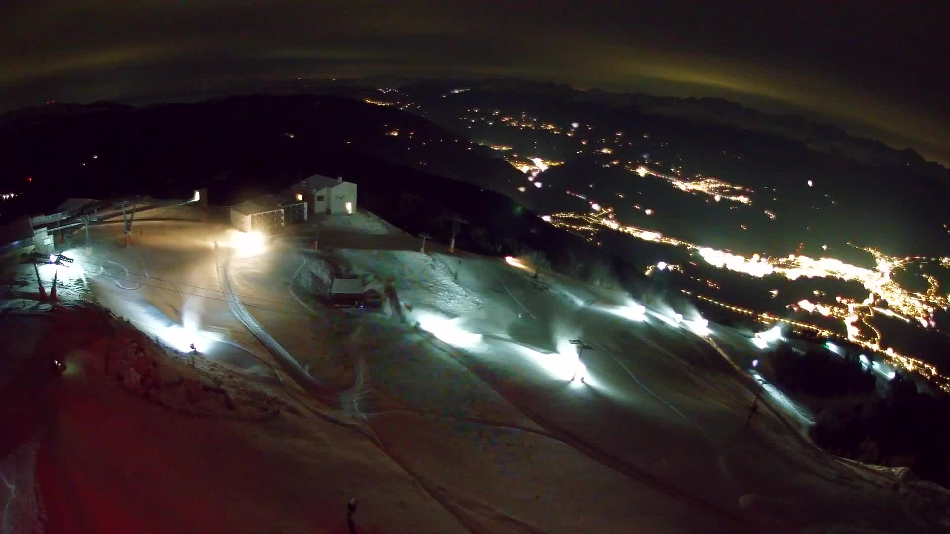 Skigebiet Kronplatz Gipfel | Blick auf Bruneck
