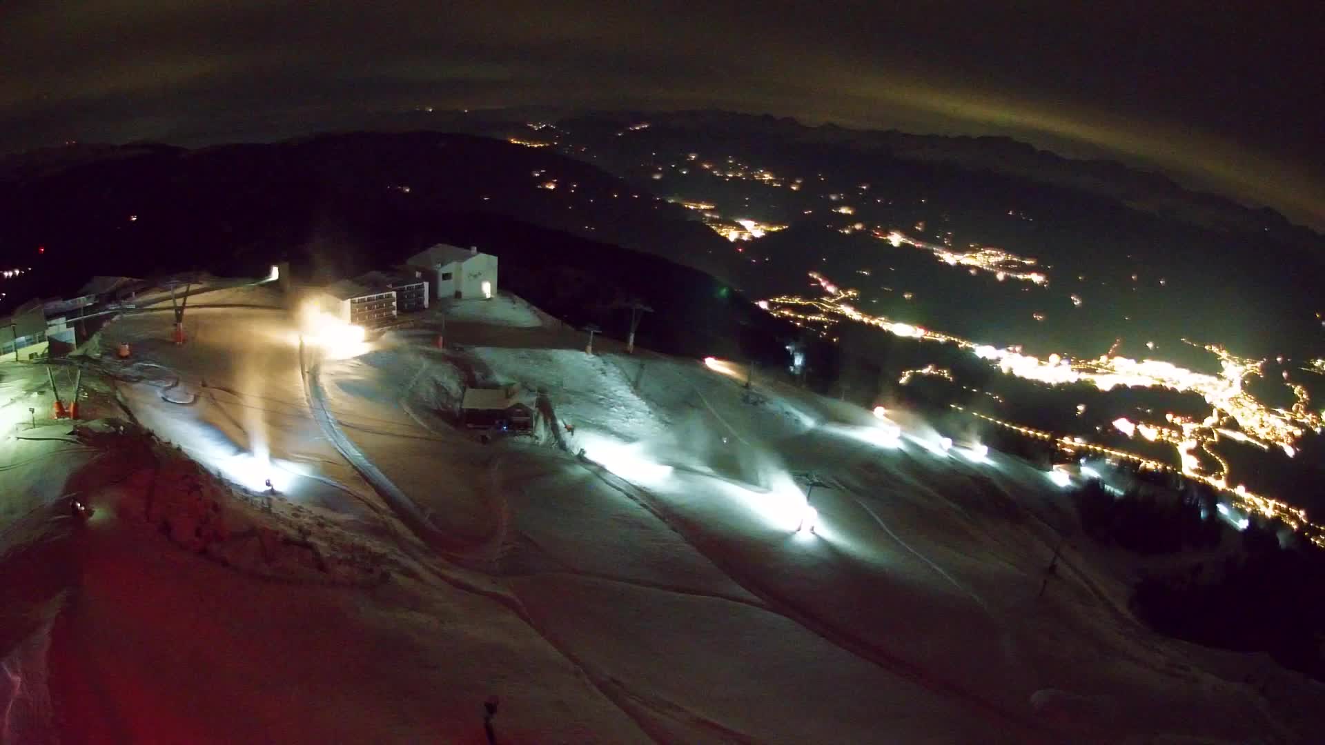 Station de ski Kronplatz sommet | vue sur Brunico