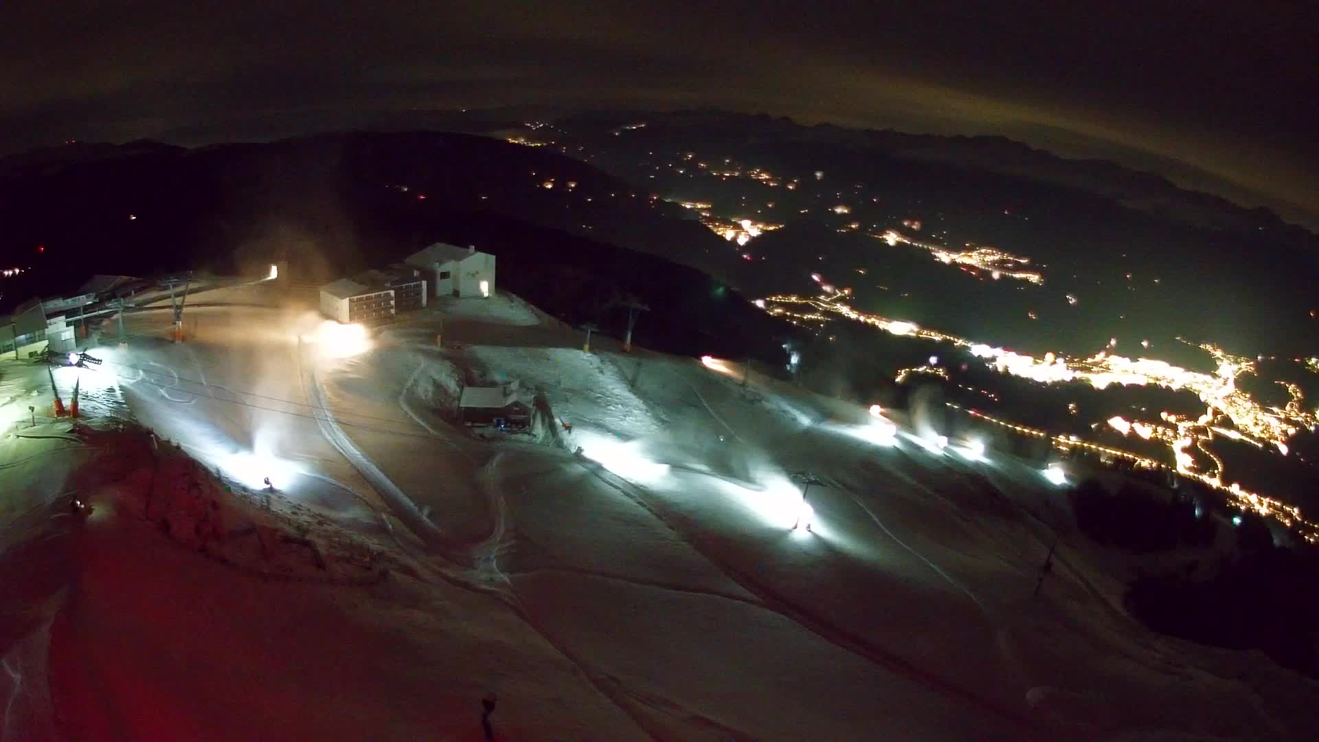 Skigebiet Kronplatz Gipfel | Blick auf Bruneck