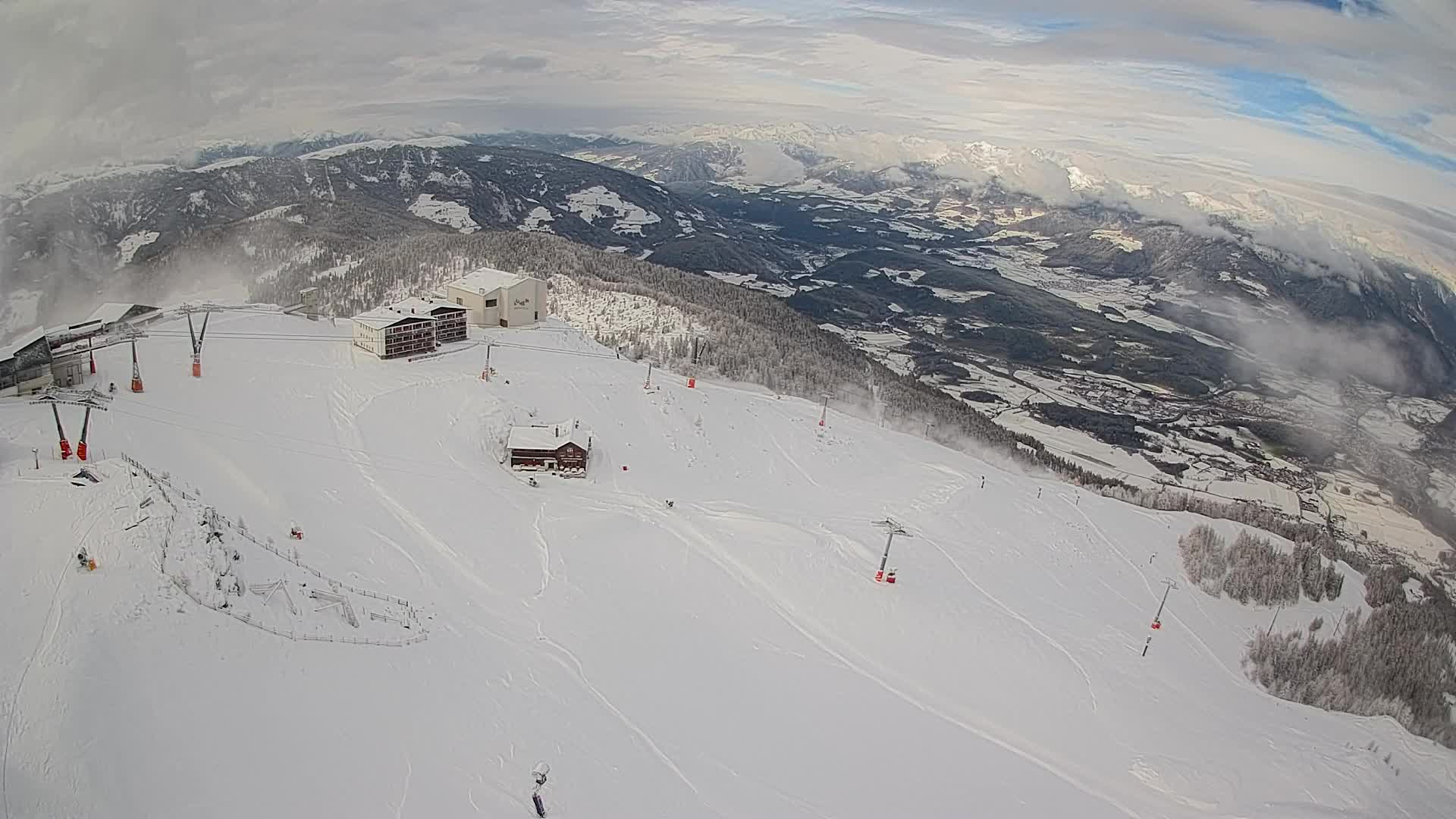 Smučišče Kronplatz – vrh | pogled na Bruneck