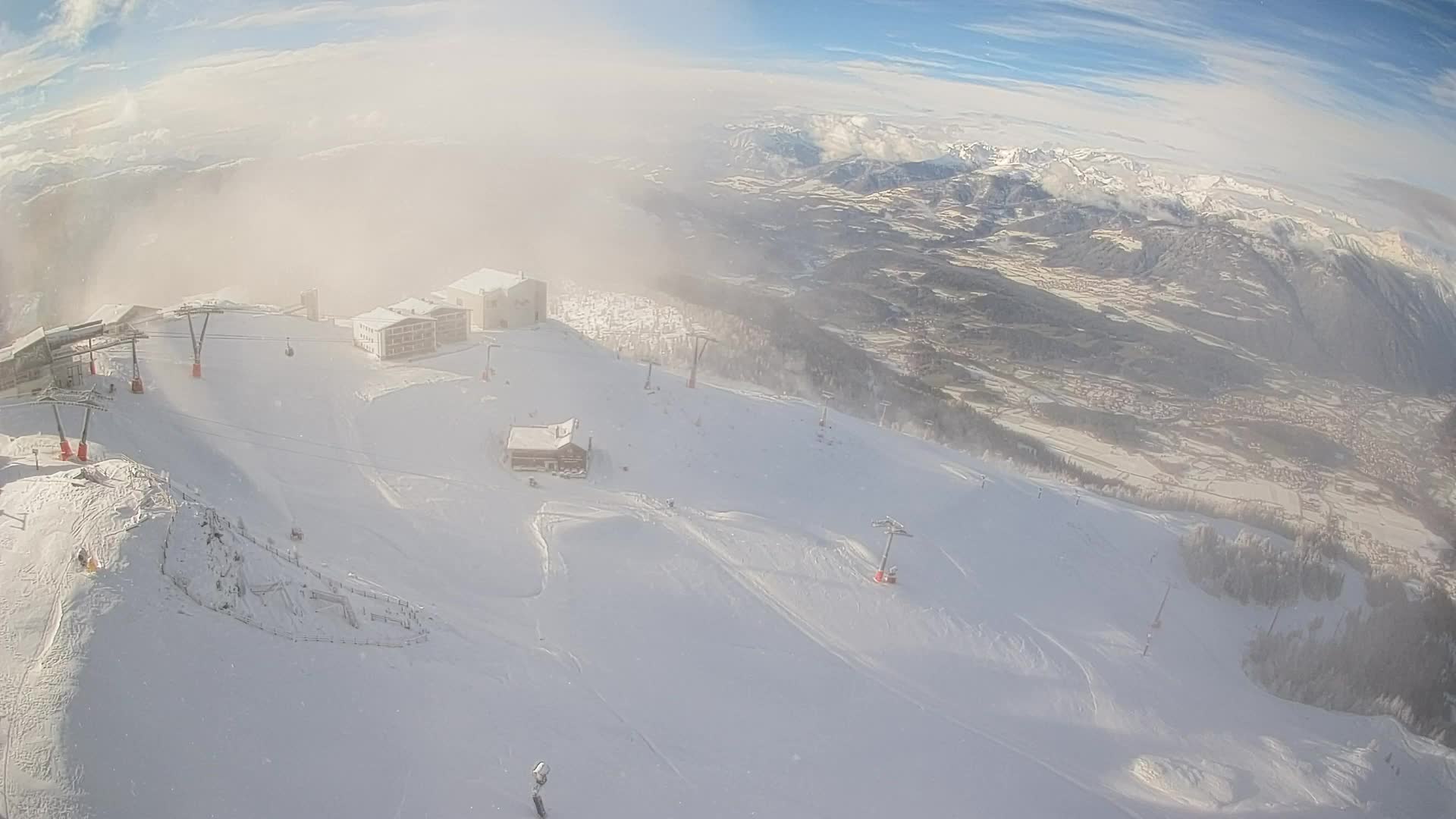 Stazione sciistica di Plan de Corones | vista su Brunico