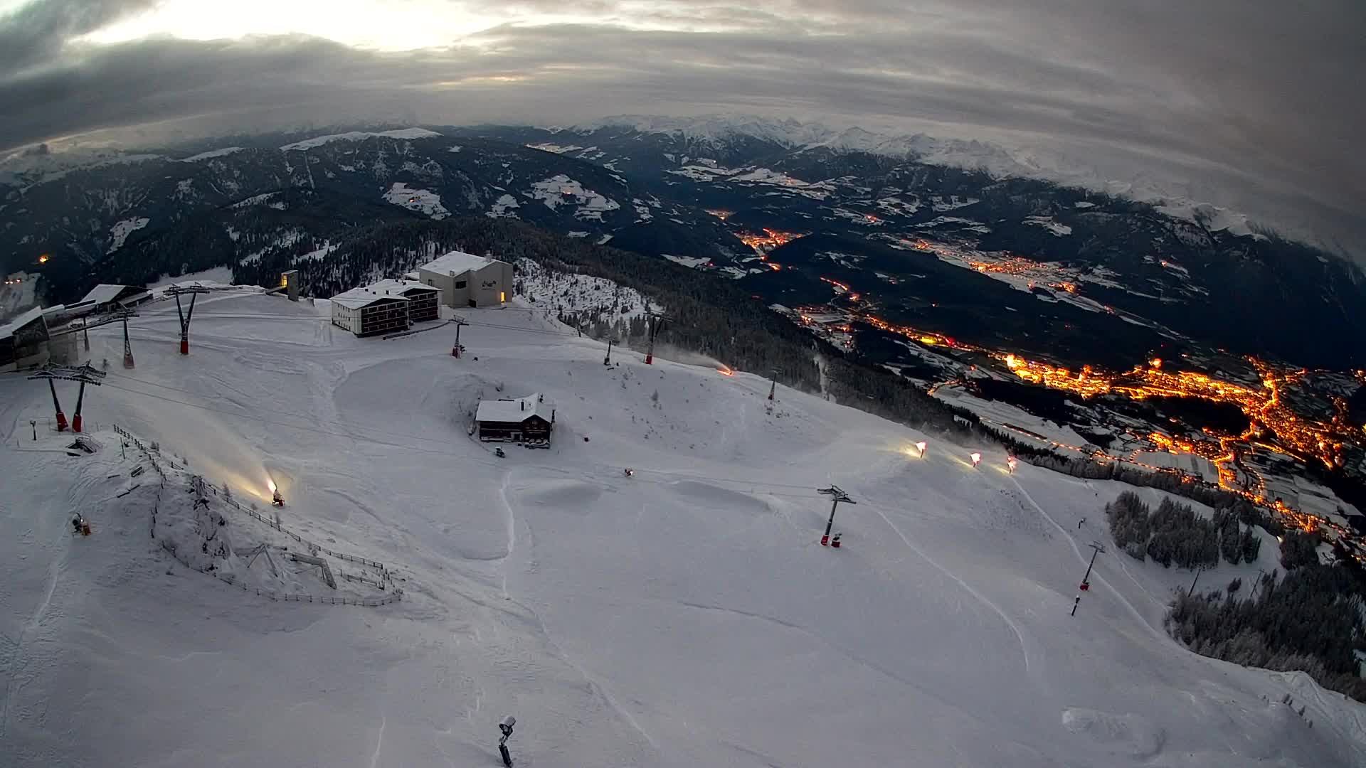 Kronplatz peak Ski resort | view to Bruneck