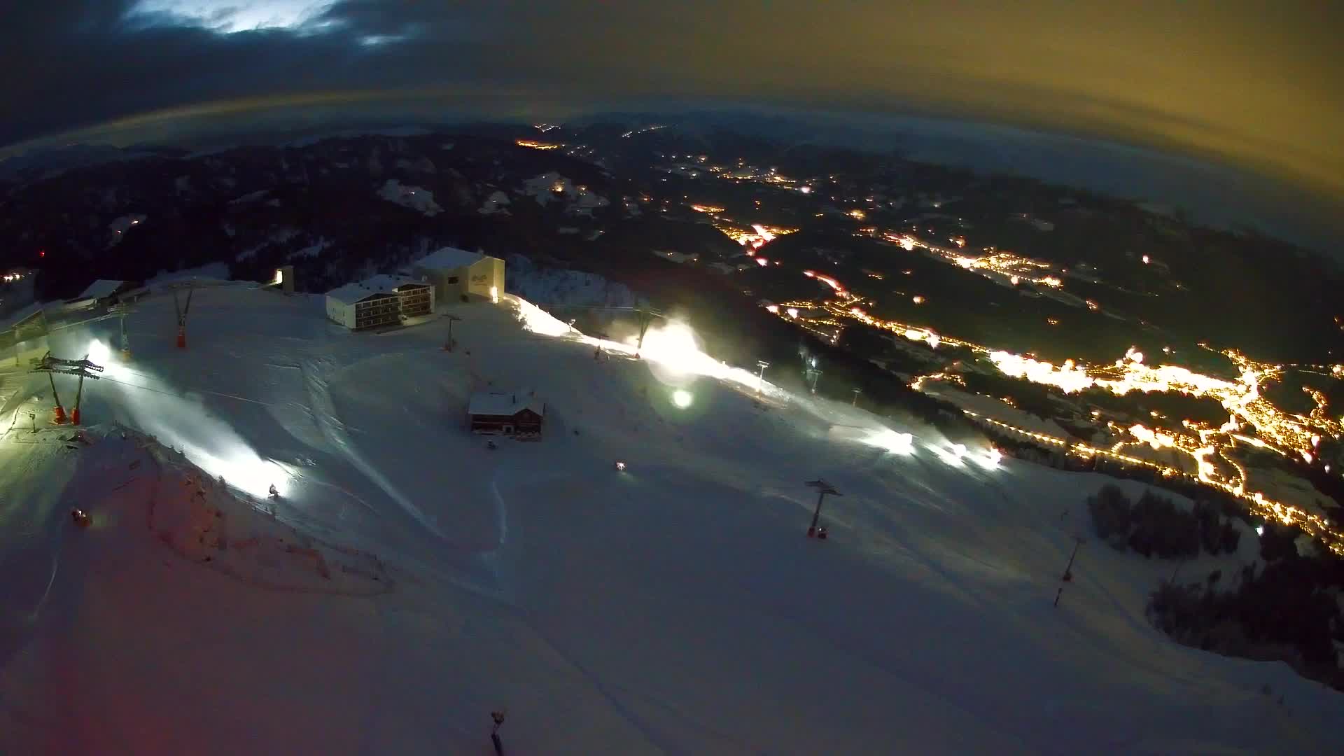 Kronplatz peak Ski resort | view to Bruneck