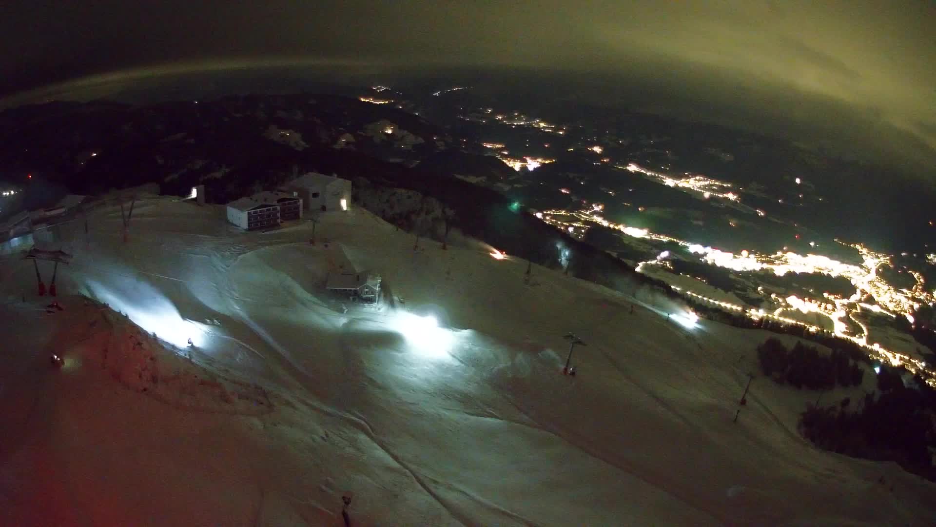 Station de ski Kronplatz sommet | vue sur Brunico