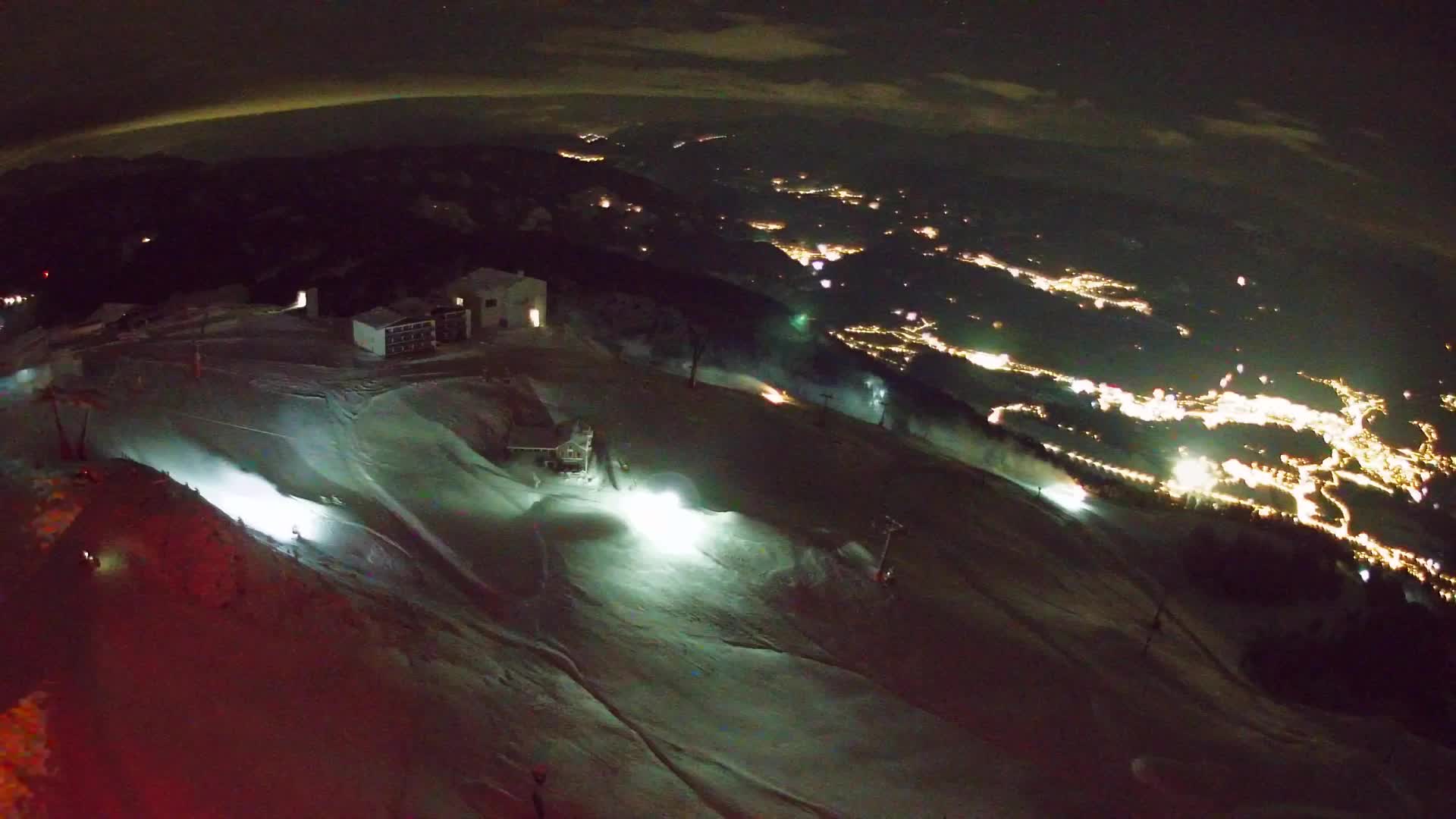 Station de ski Kronplatz sommet | vue sur Brunico