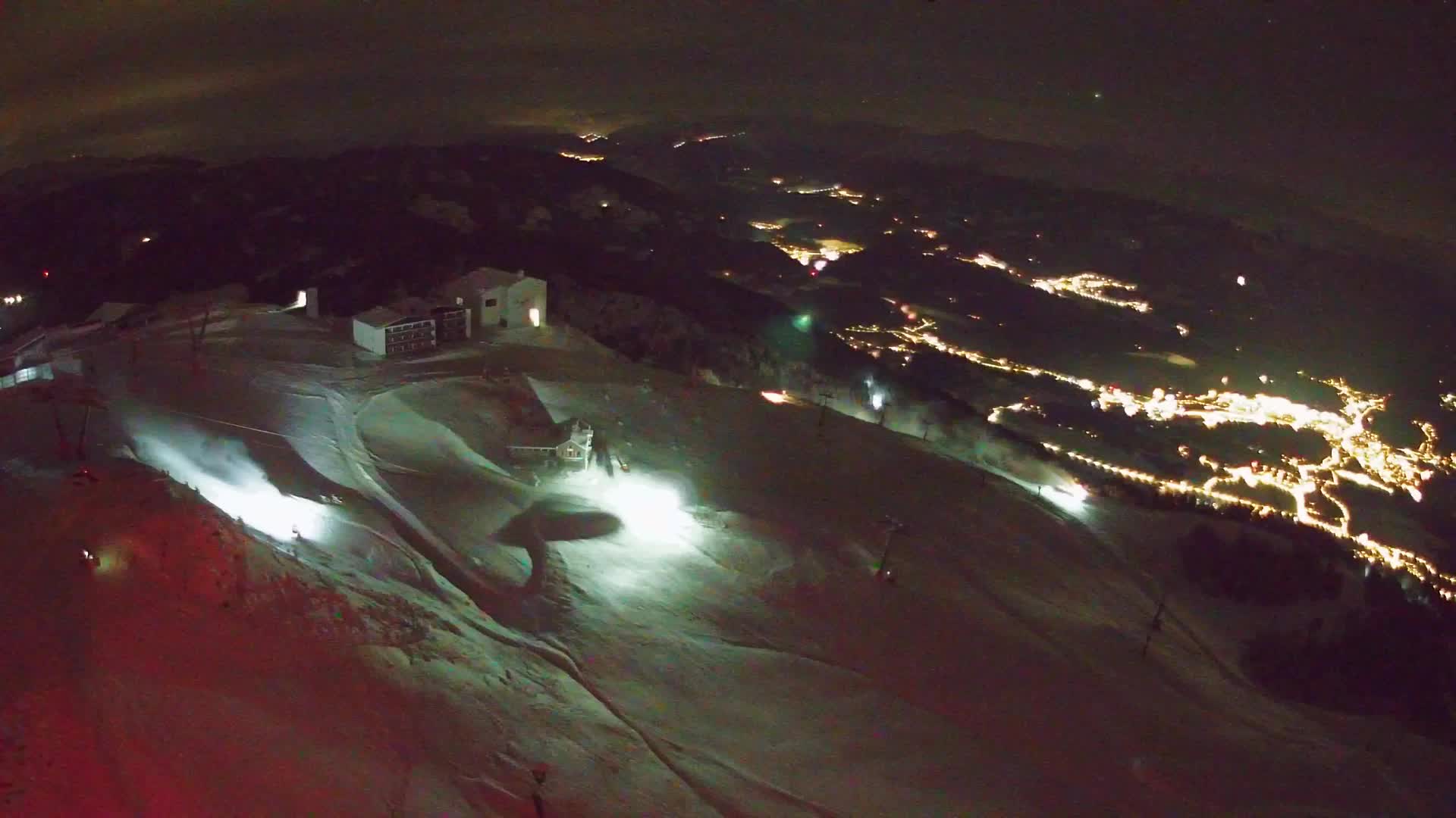 Station de ski Kronplatz sommet | vue sur Brunico