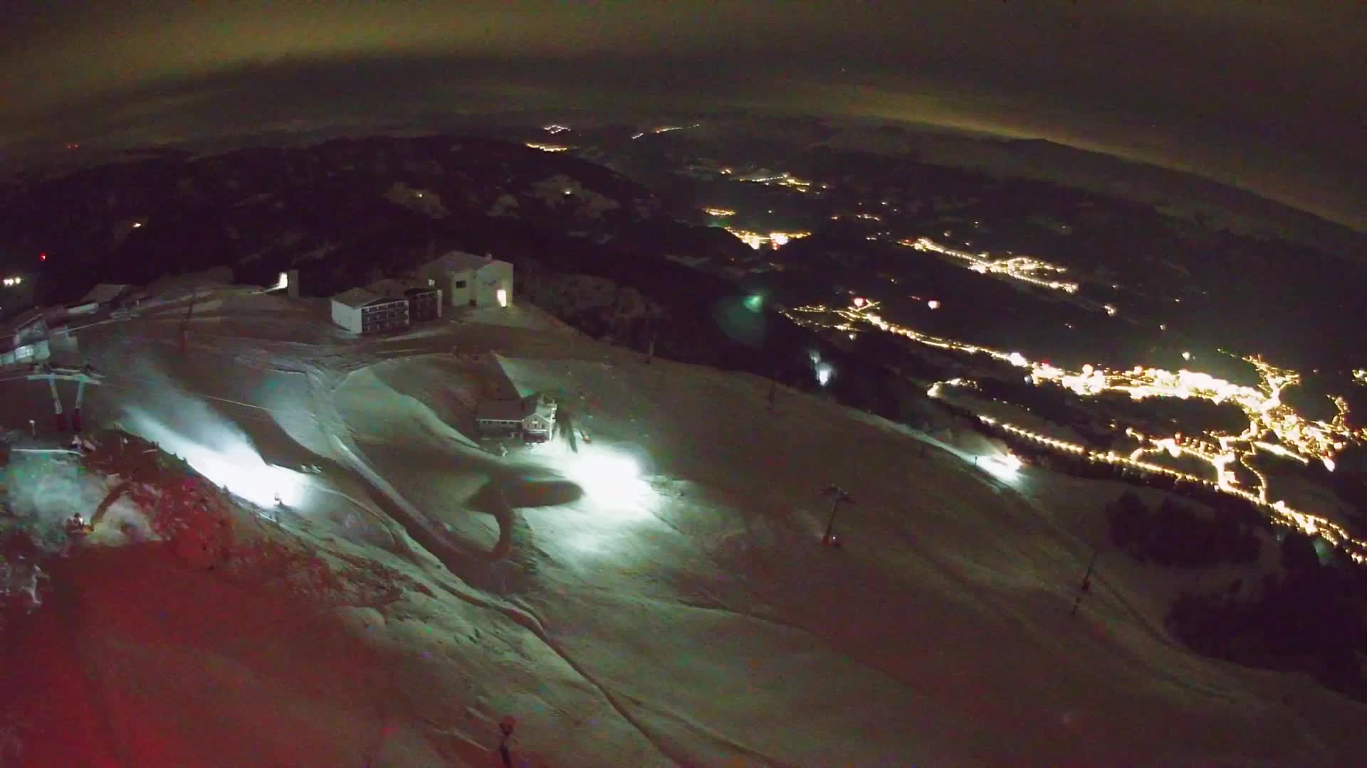 Station de ski Kronplatz sommet | vue sur Brunico