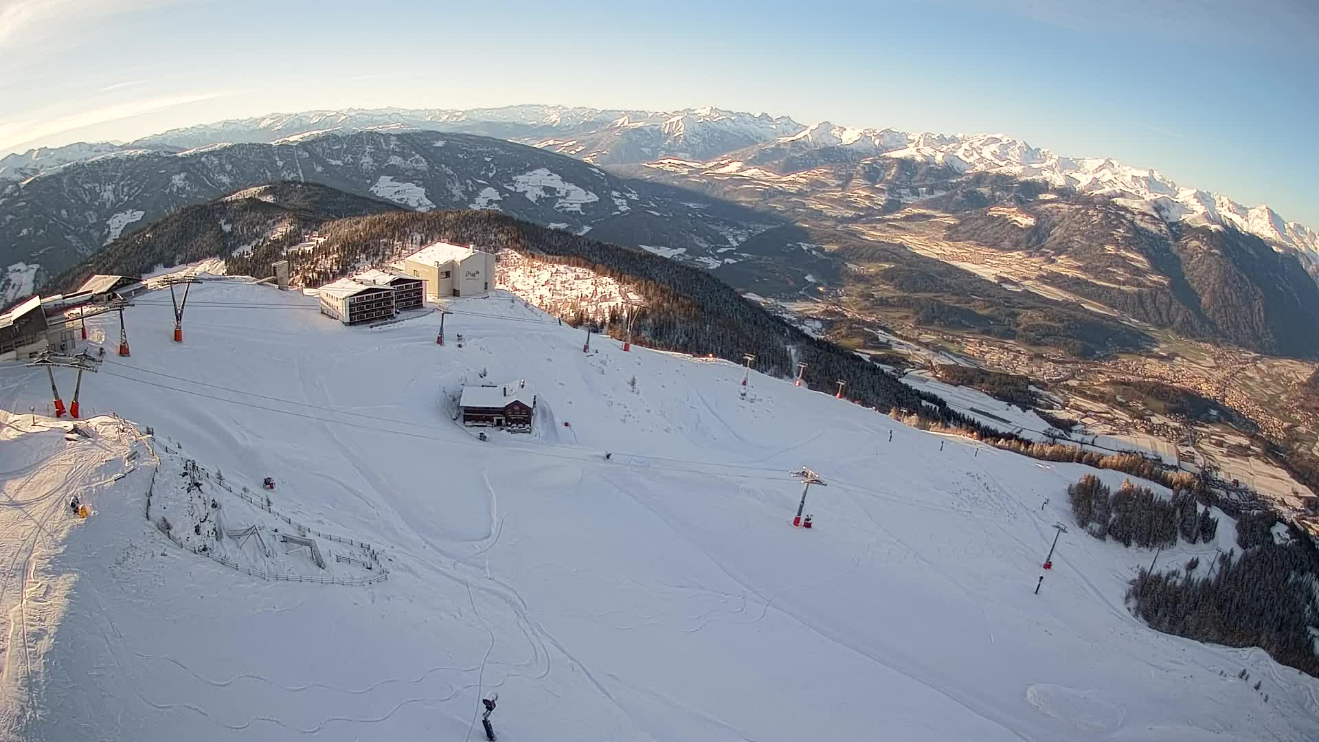 Kronplatz peak Ski resort | view to Bruneck