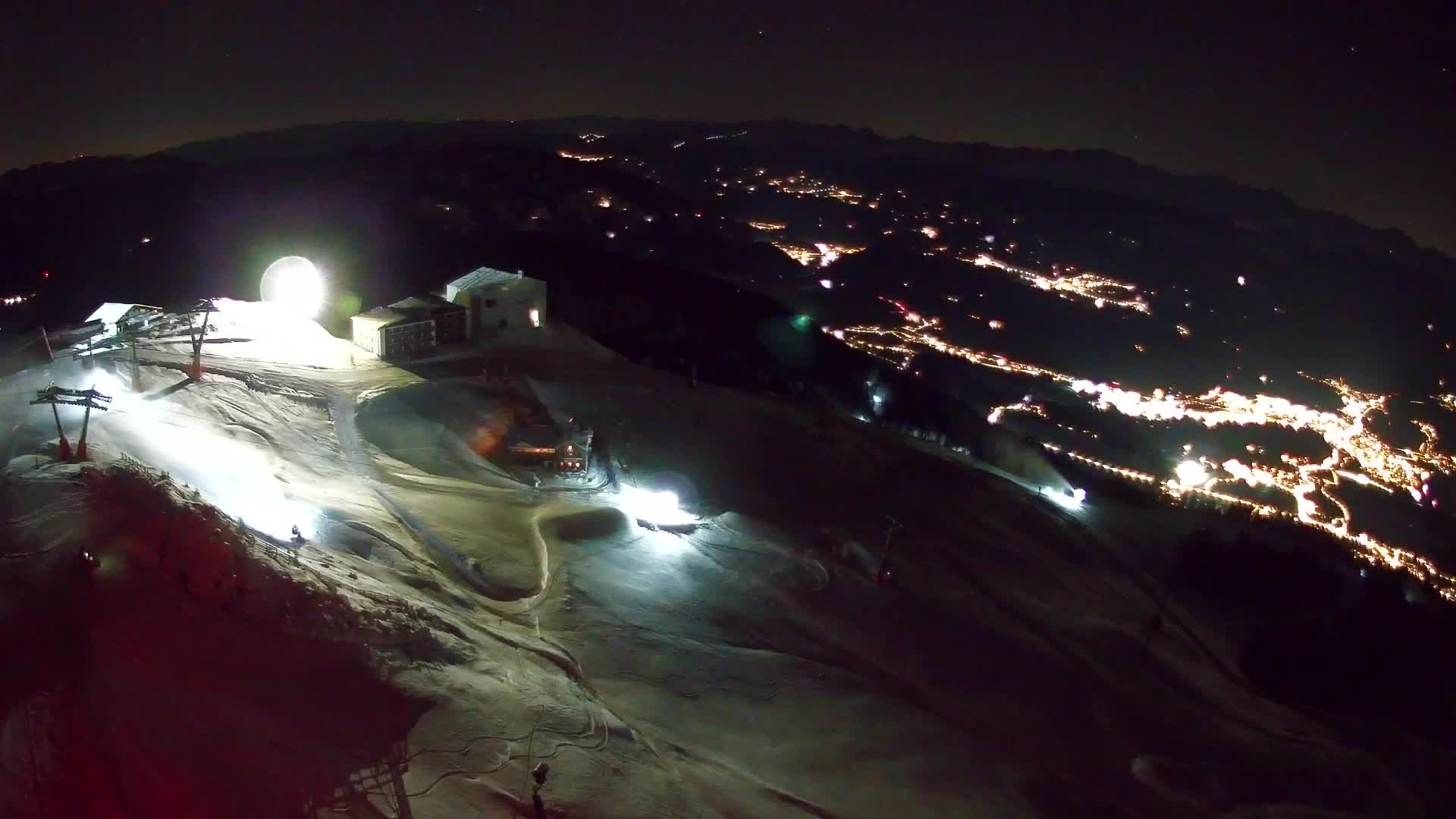 Skigebiet Kronplatz Gipfel | Blick auf Bruneck