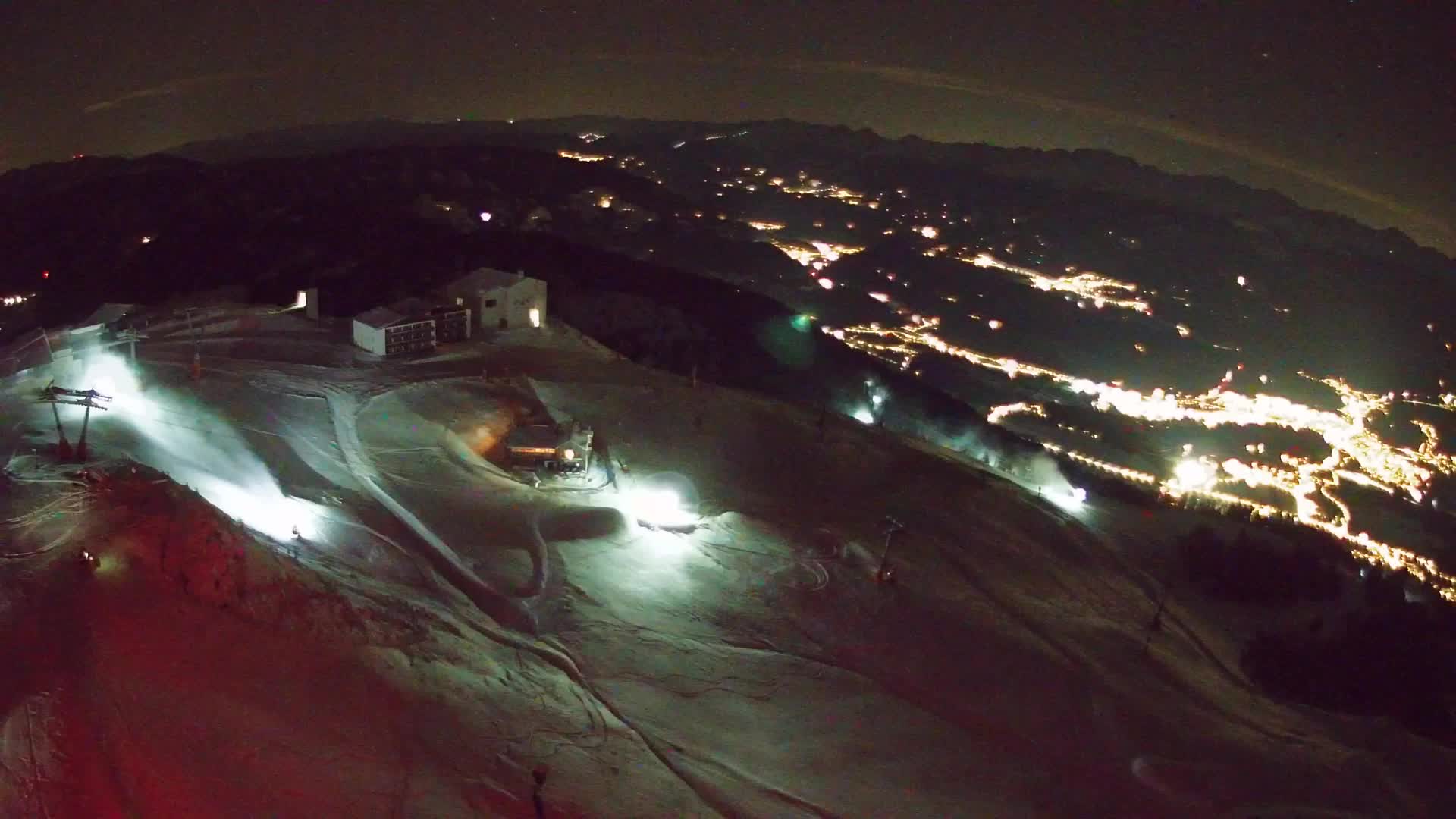 Skigebiet Kronplatz Gipfel | Blick auf Bruneck