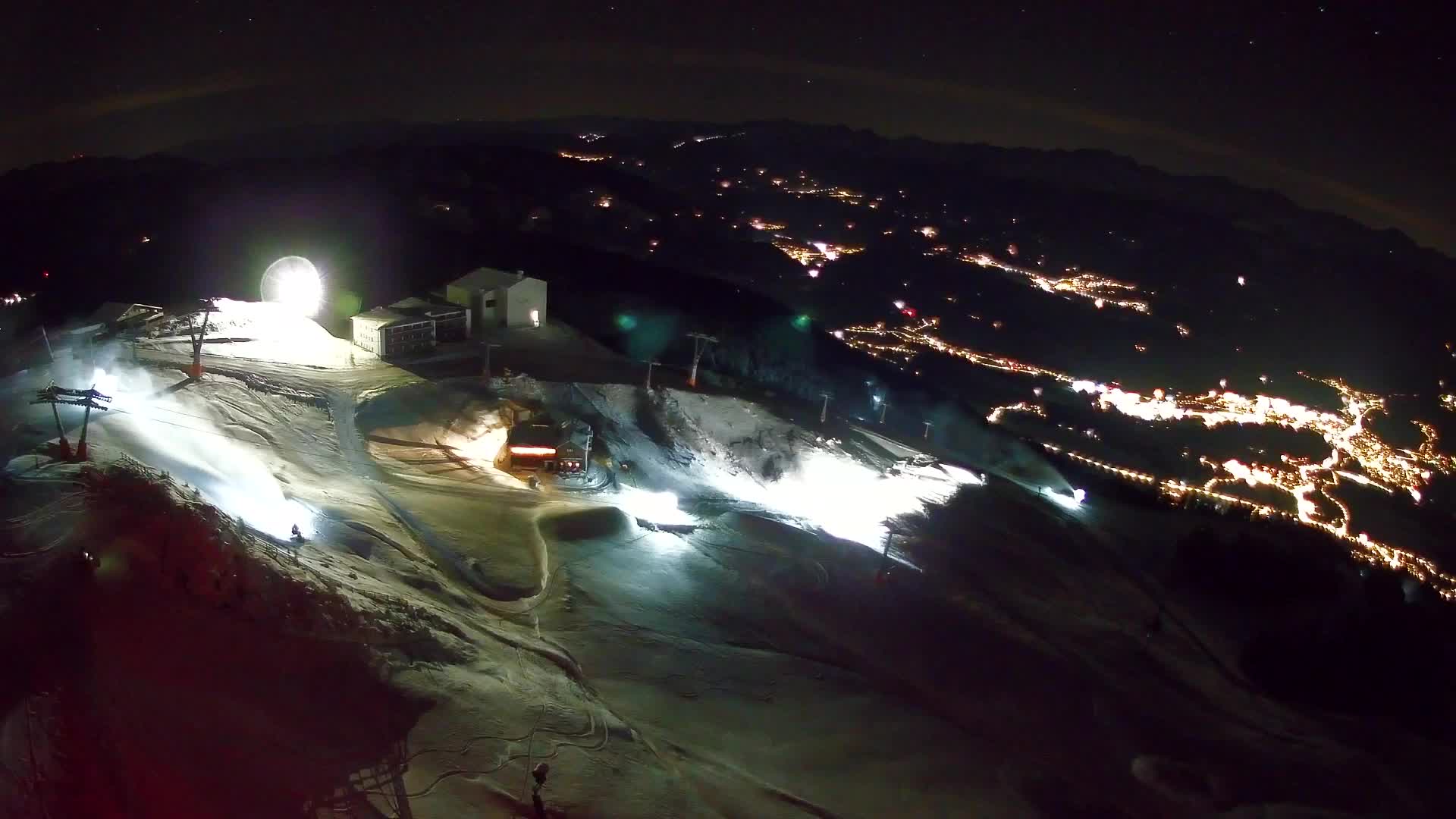 Skigebiet Kronplatz Gipfel | Blick auf Bruneck