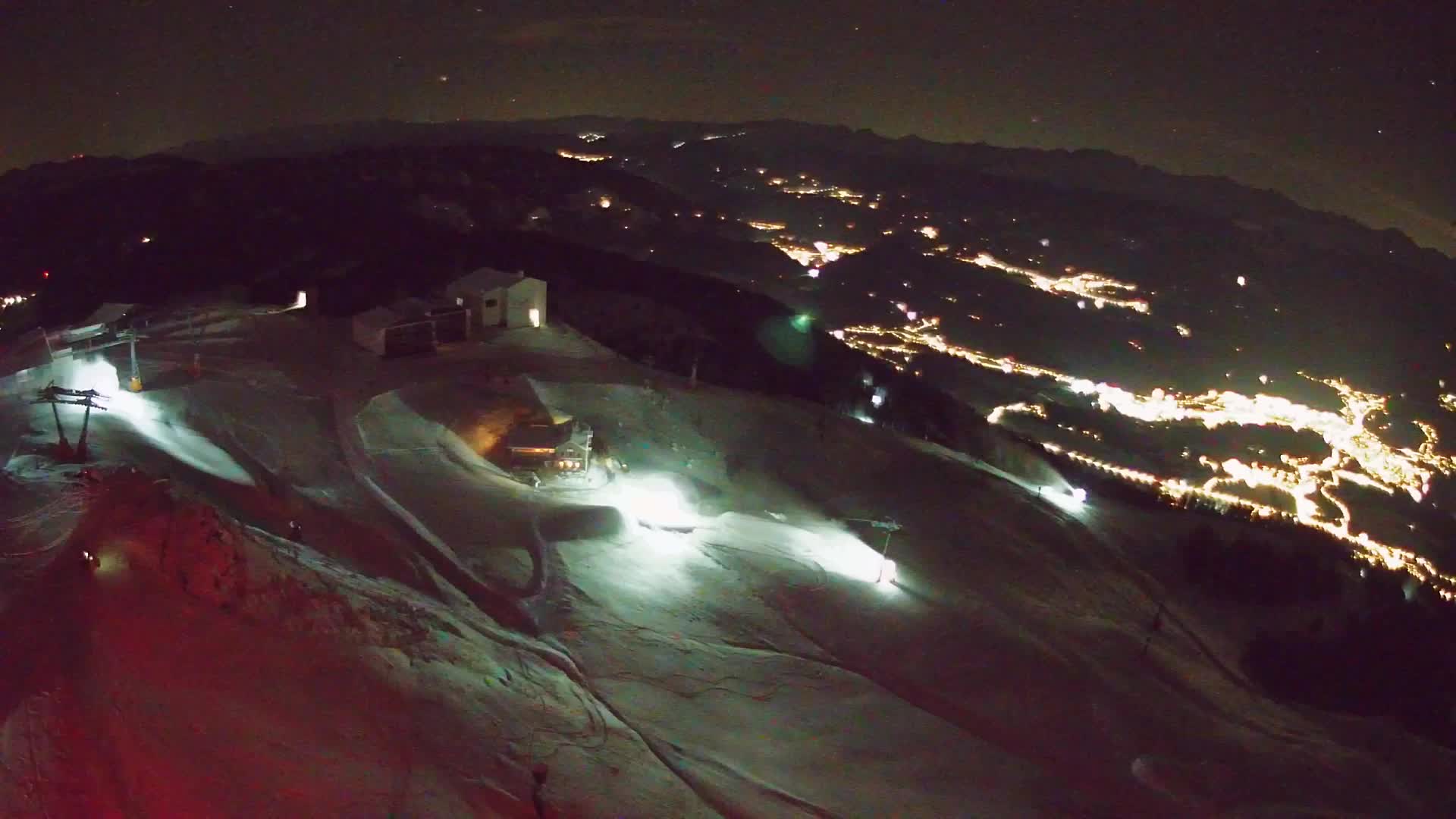 Skigebiet Kronplatz Gipfel | Blick auf Bruneck
