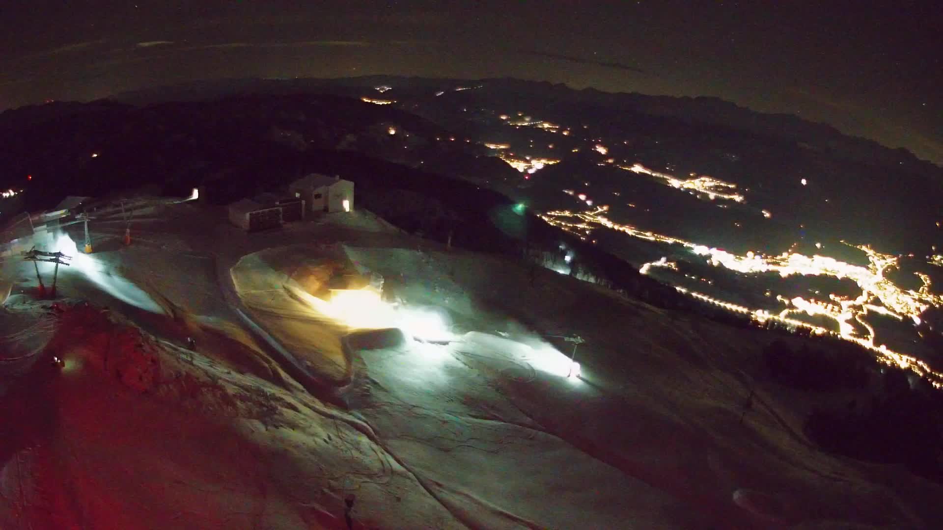 Station de ski Kronplatz sommet | vue sur Brunico