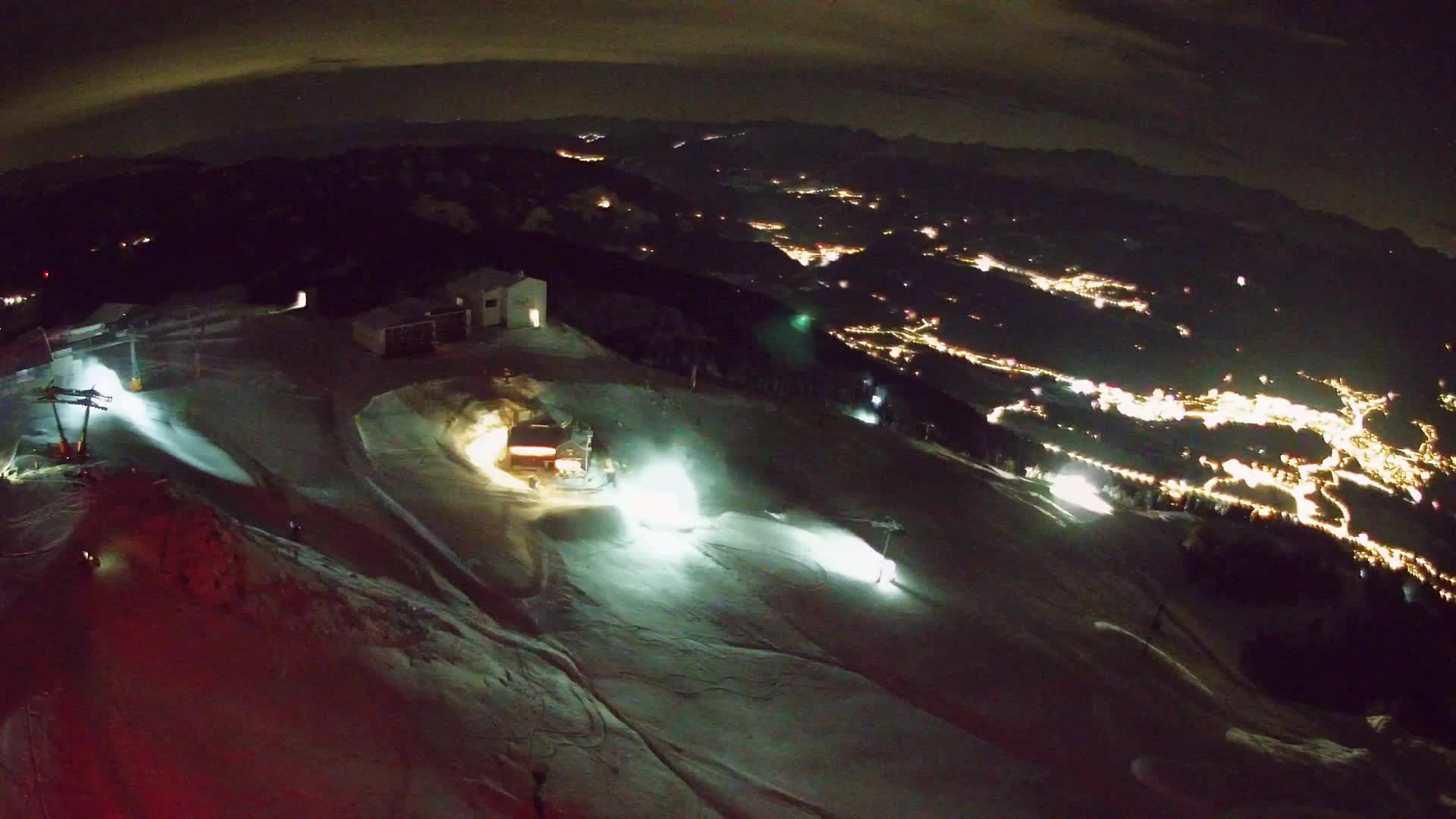 Skigebiet Kronplatz Gipfel | Blick auf Bruneck