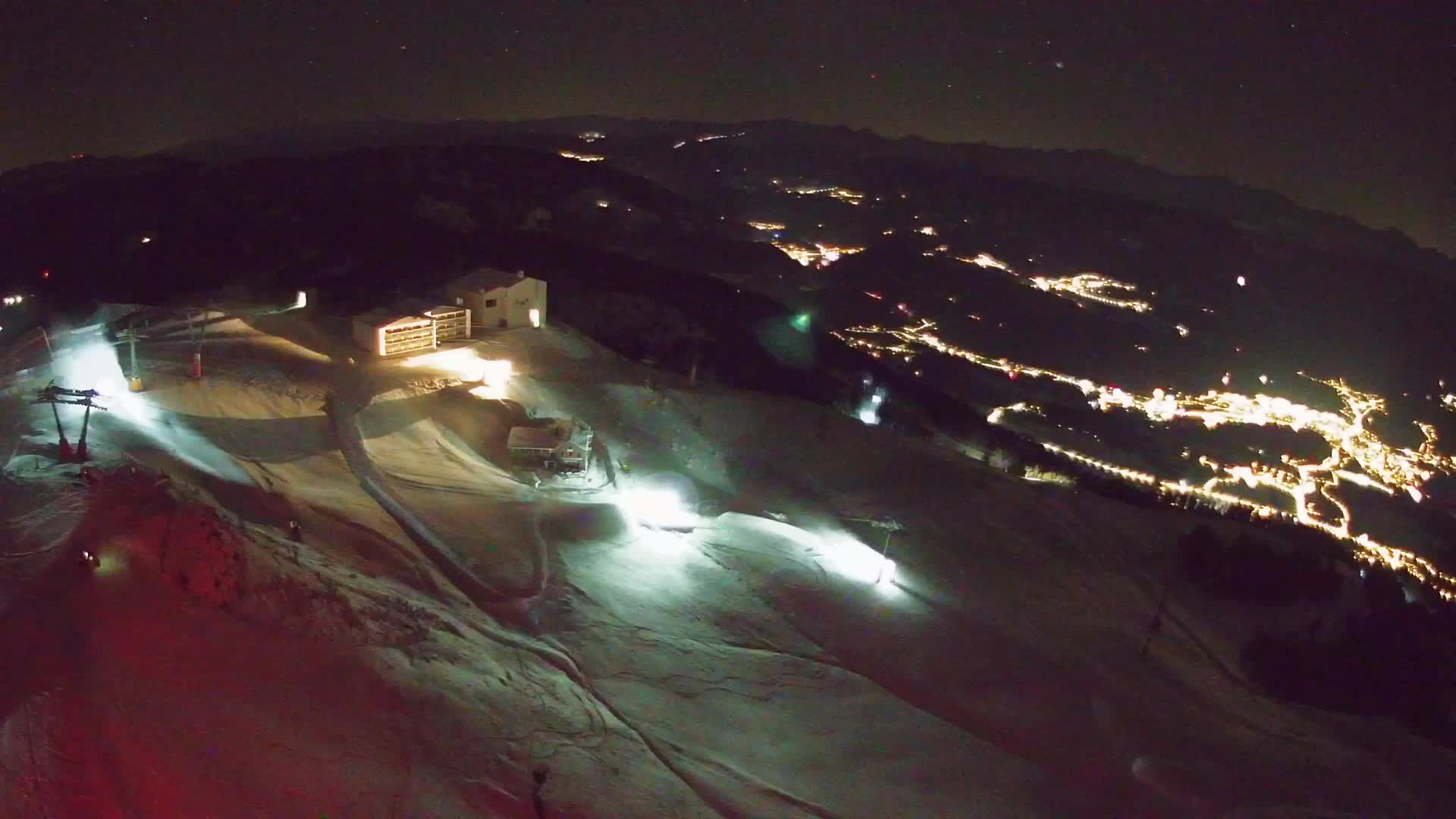 Station de ski Kronplatz sommet | vue sur Brunico