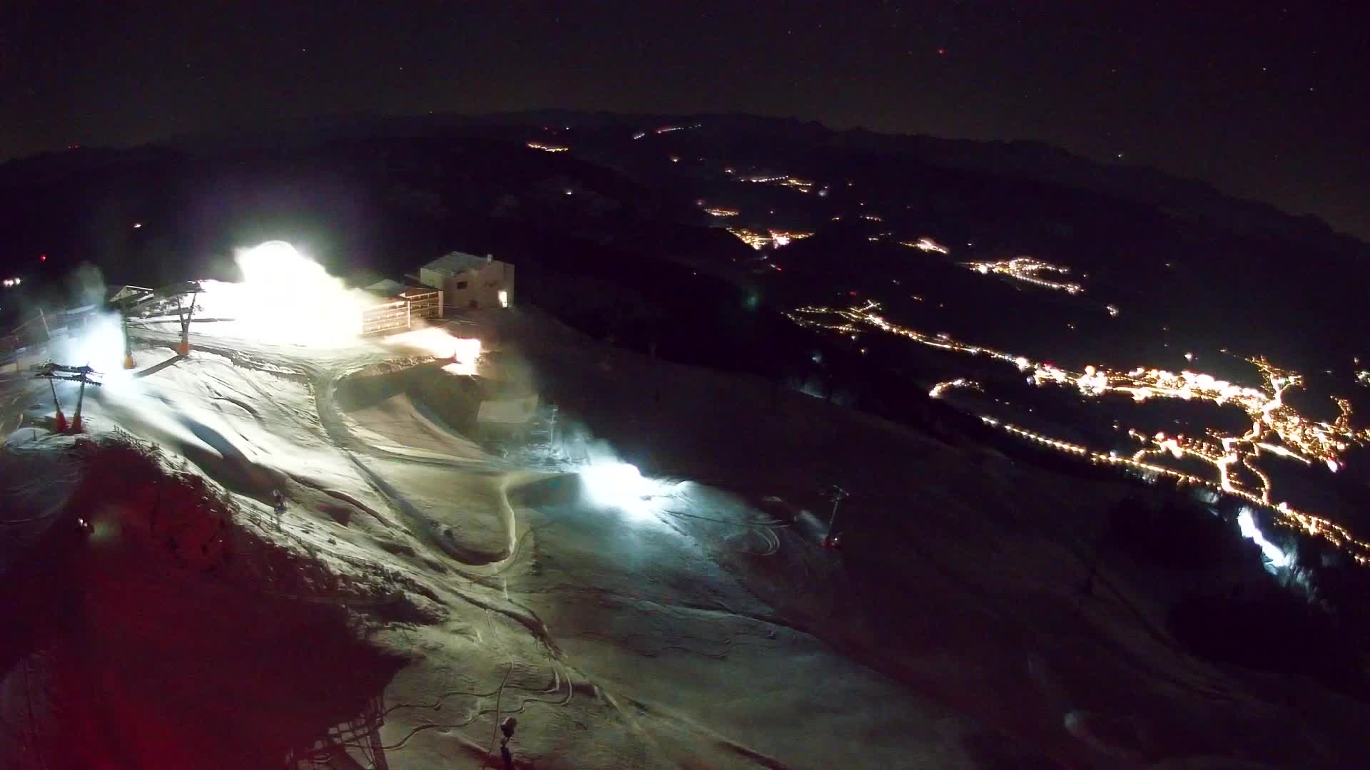 Station de ski Kronplatz sommet | vue sur Brunico