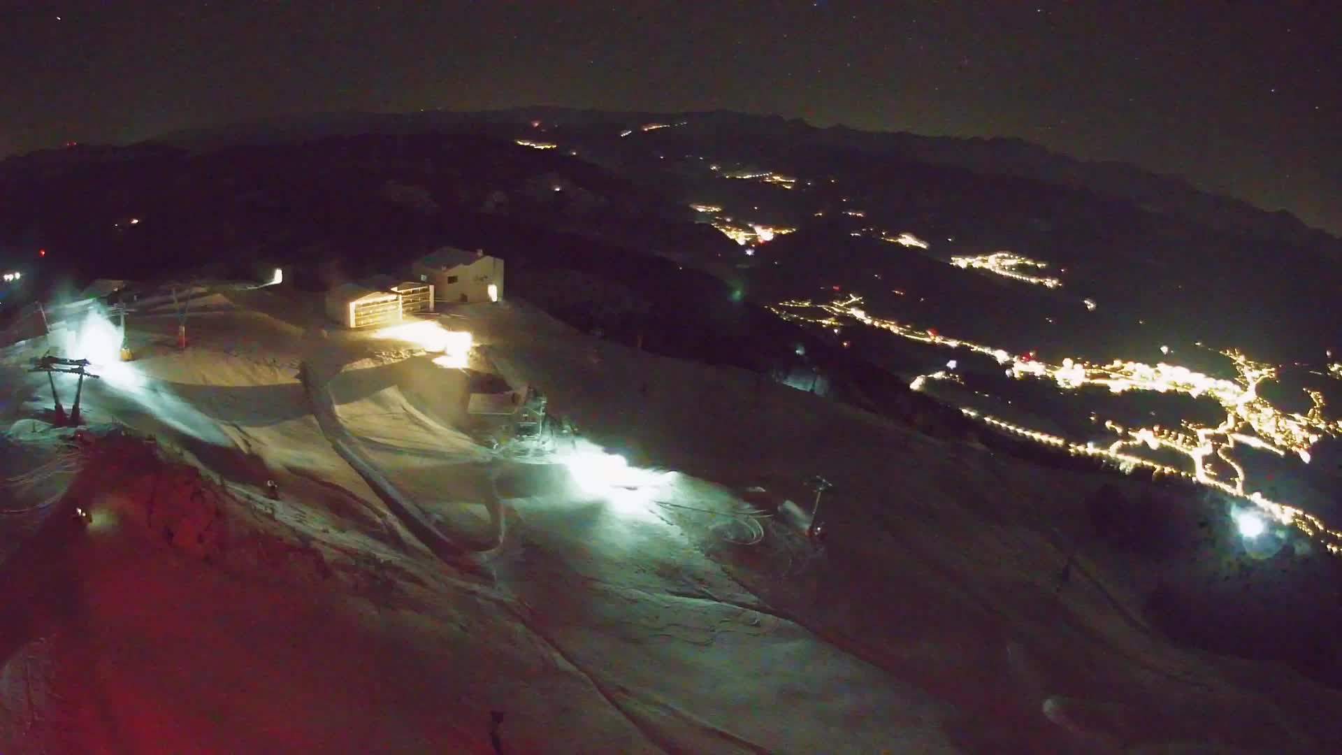 Station de ski Kronplatz sommet | vue sur Brunico