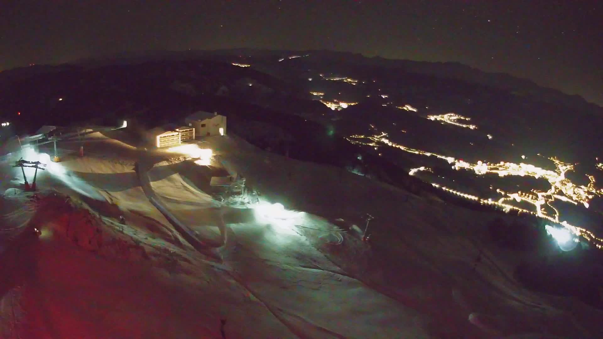 Skigebiet Kronplatz Gipfel | Blick auf Bruneck