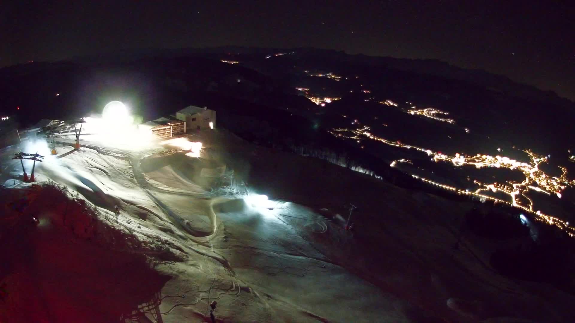 Station de ski Kronplatz sommet | vue sur Brunico