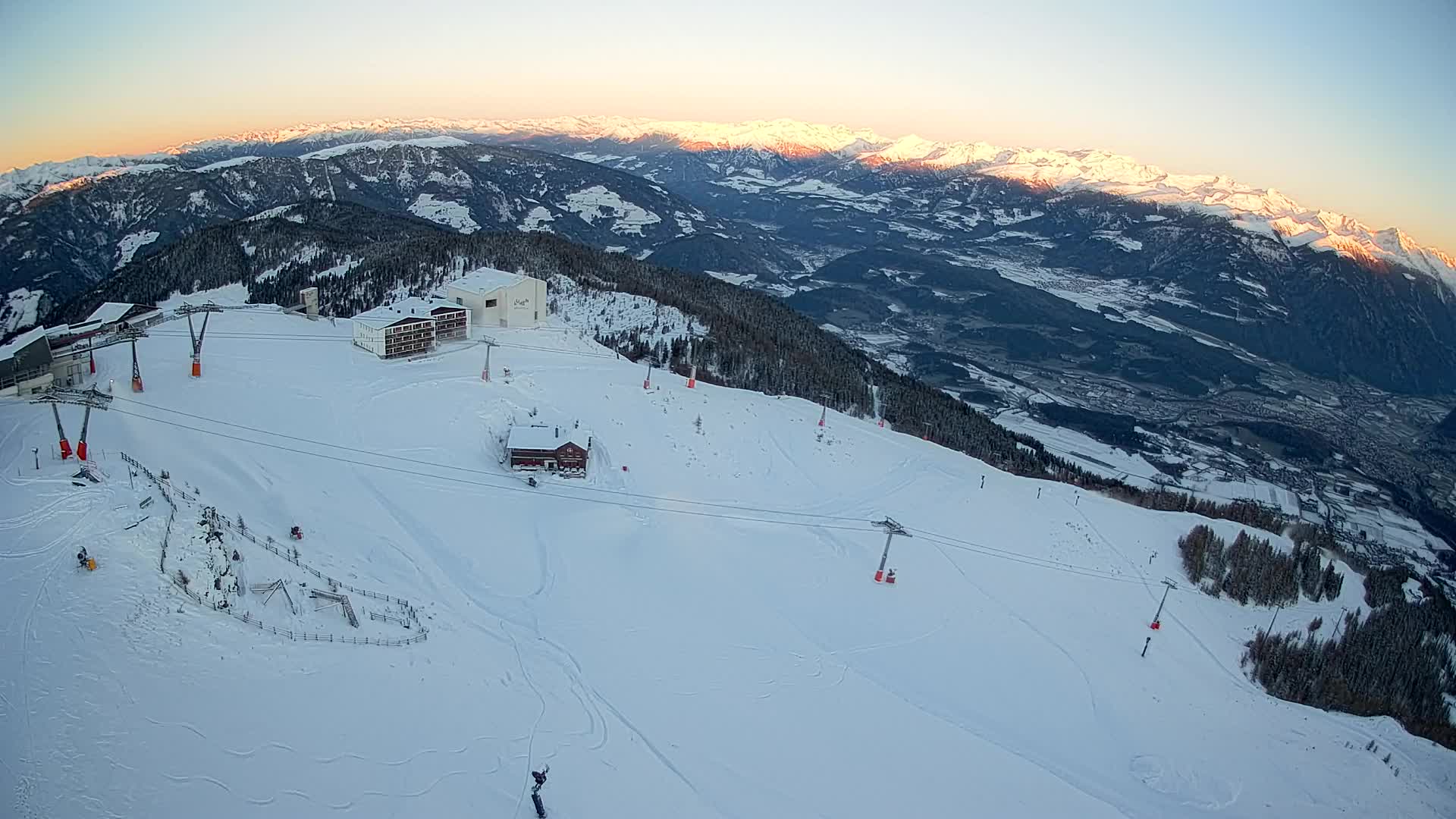 Kronplatz peak Ski resort | view to Bruneck