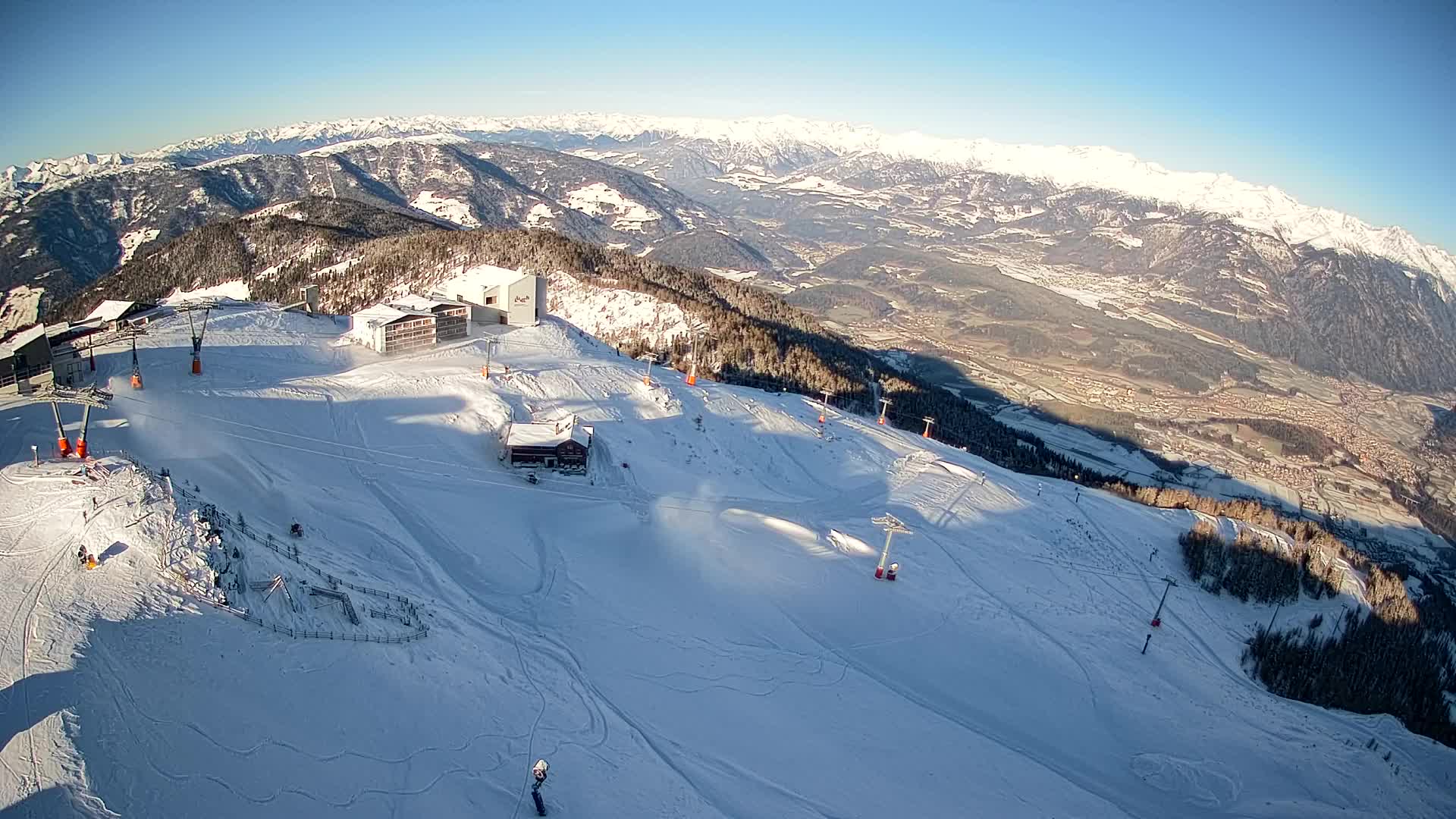Kronplatz peak Ski resort | view to Bruneck