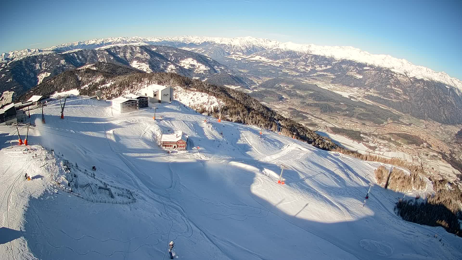 Kronplatz peak Ski resort | view to Bruneck
