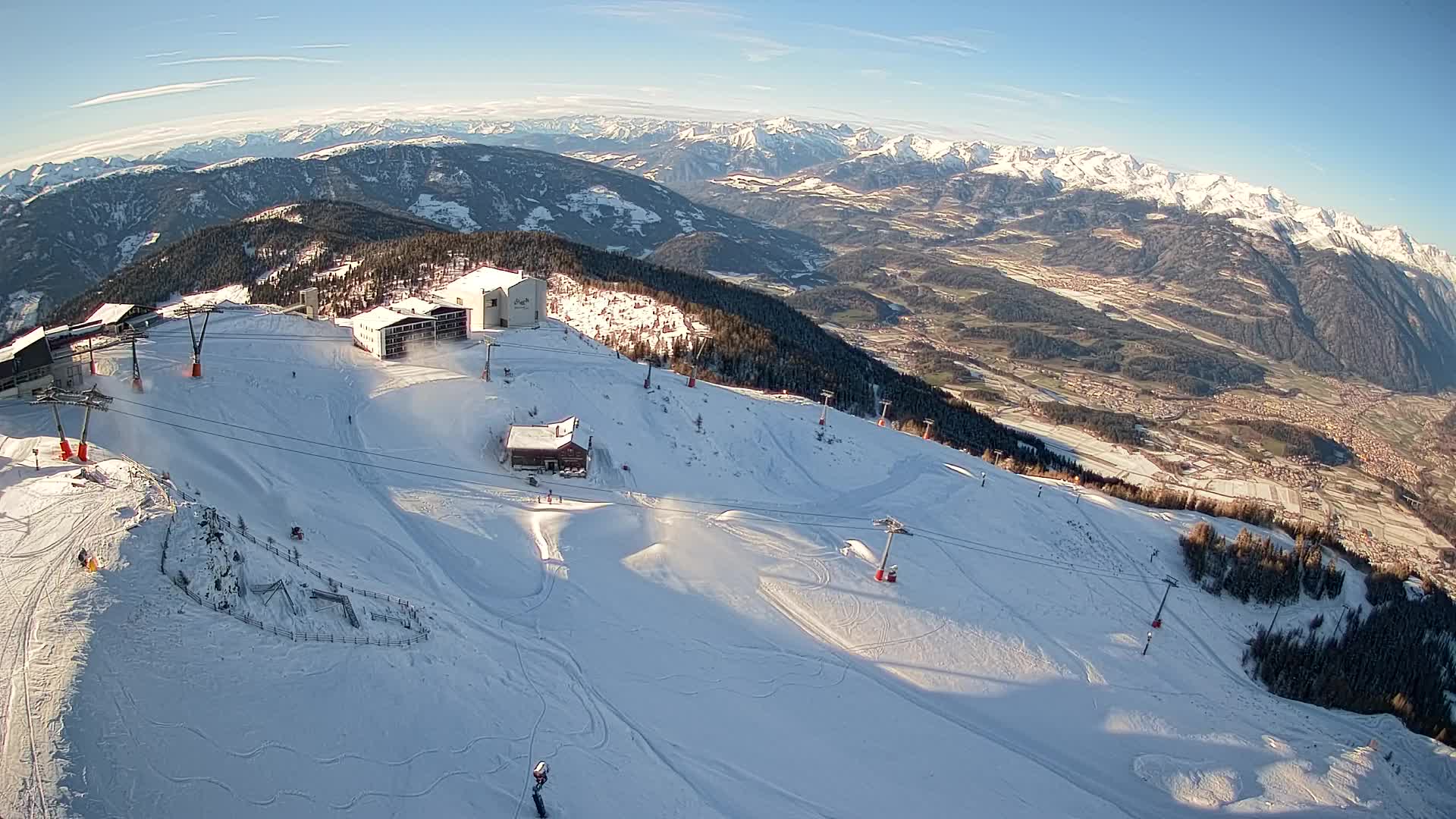 Kronplatz peak Ski resort | view to Bruneck