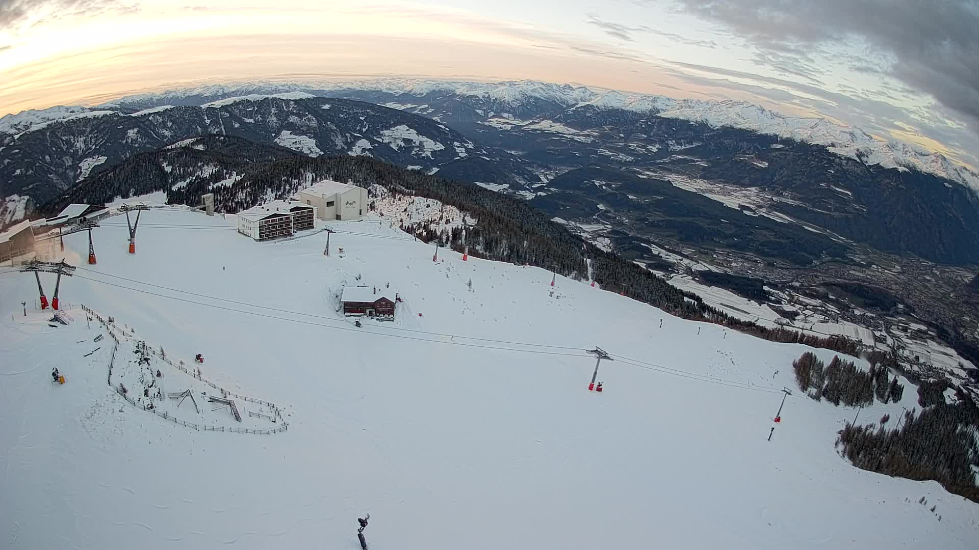 Kronplatz peak Ski resort | view to Bruneck
