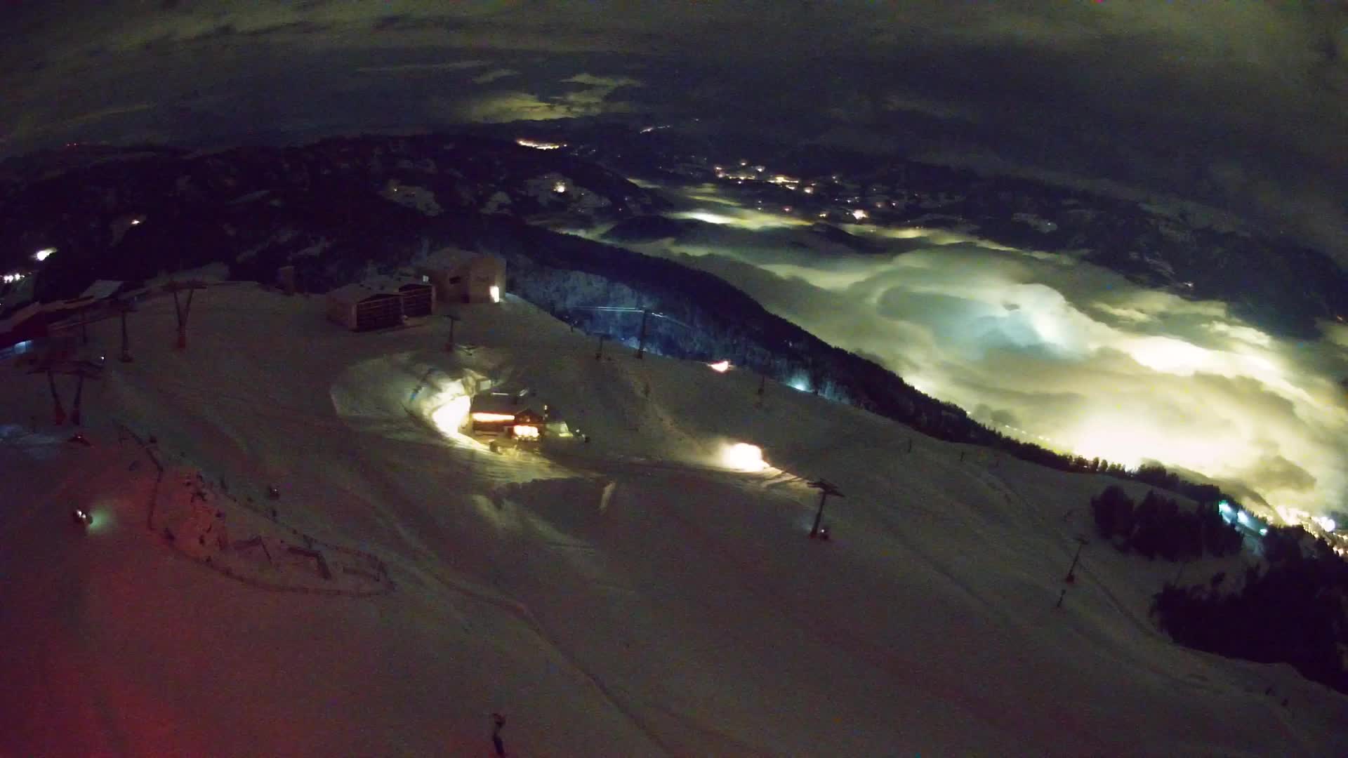 Station de ski Kronplatz sommet | vue sur Brunico