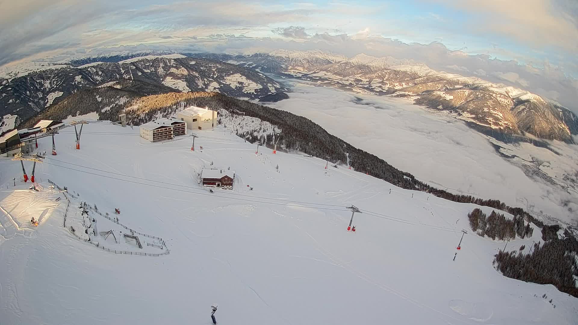 Smučišče Kronplatz – vrh | pogled na Bruneck