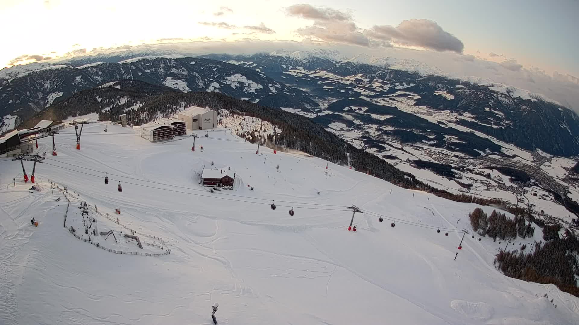 Kronplatz peak Ski resort | view to Bruneck