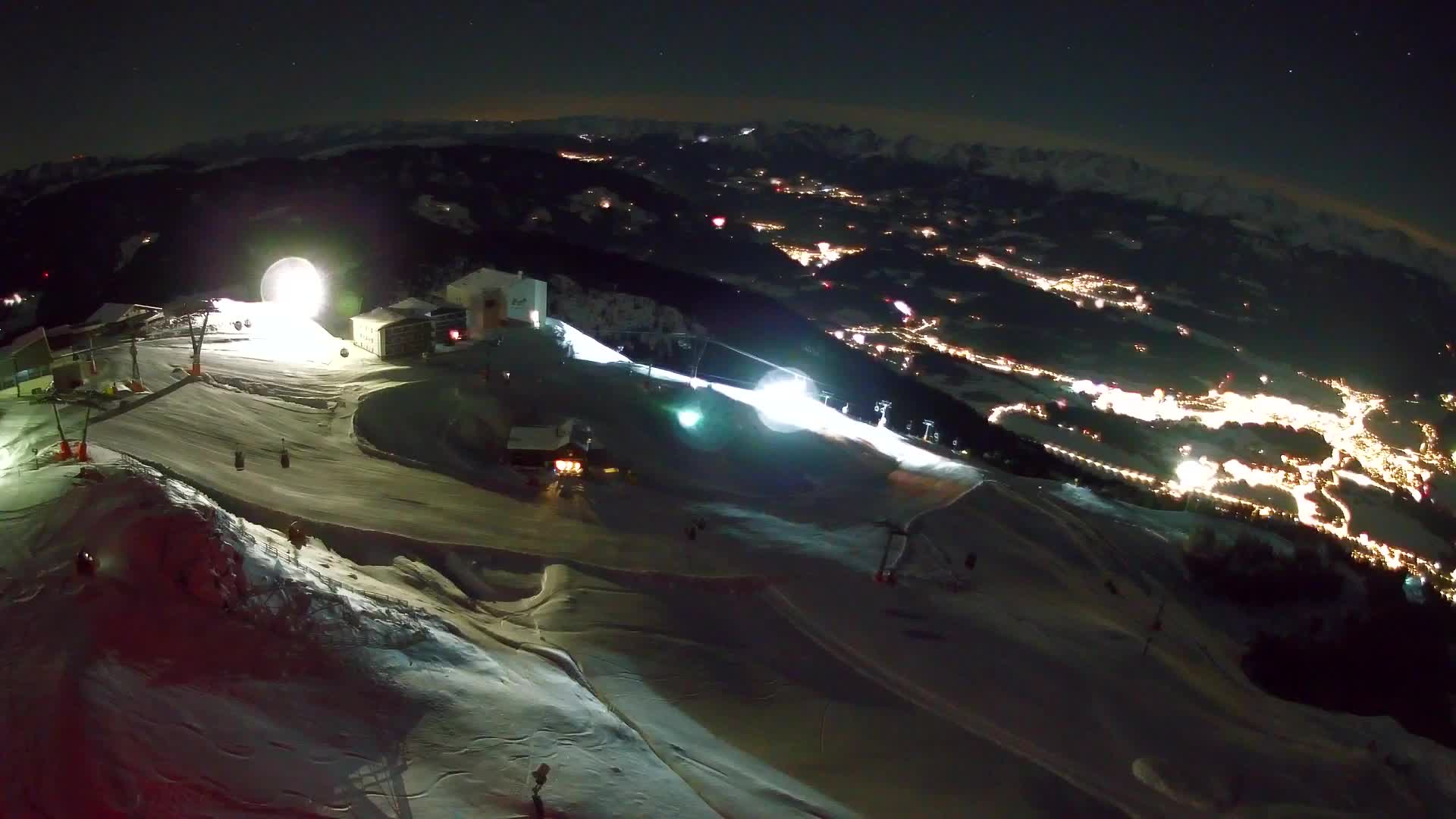 Skigebiet Kronplatz Gipfel | Blick auf Bruneck