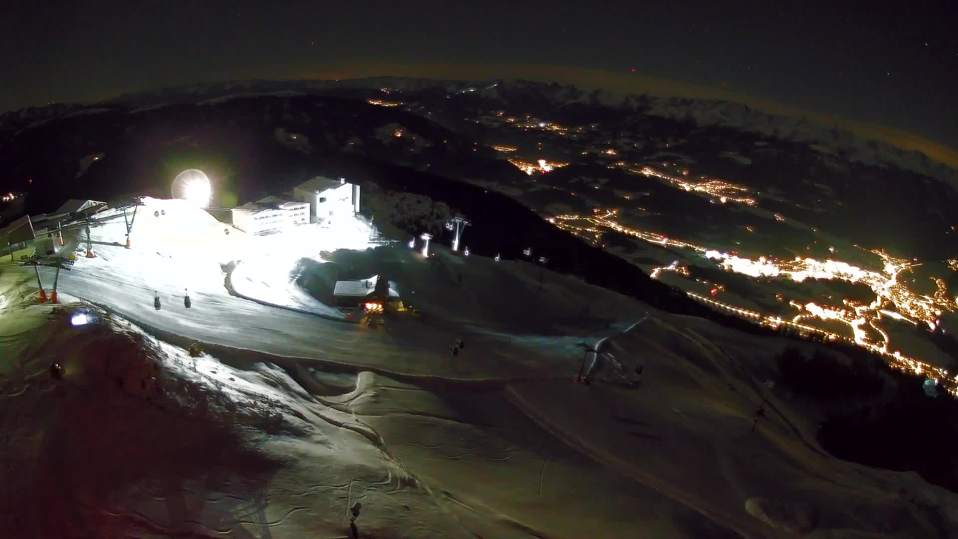 Skigebiet Kronplatz Gipfel | Blick auf Bruneck