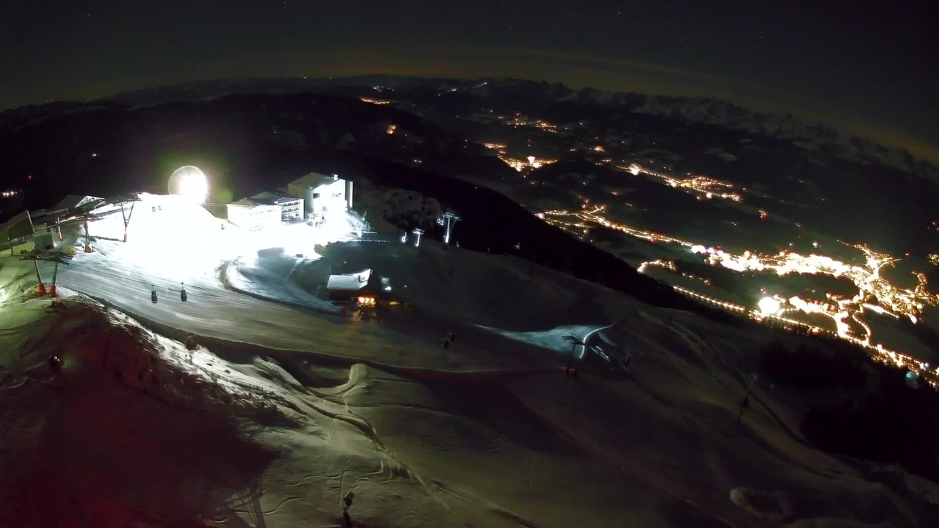 Kronplatz peak Ski resort | view to Bruneck