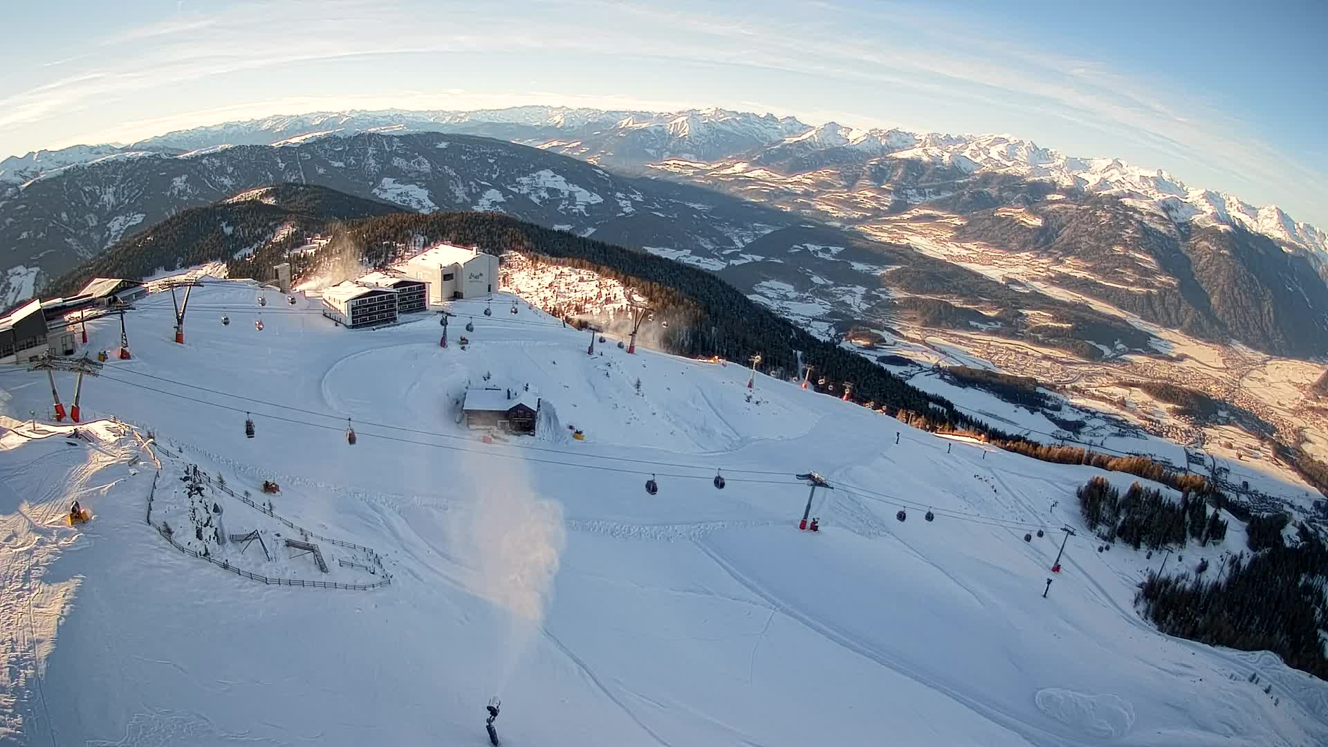 Kronplatz peak Ski resort | view to Bruneck