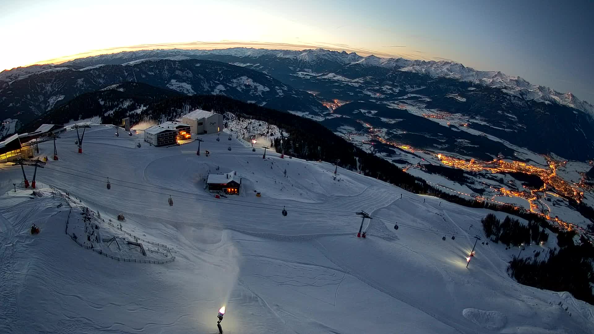 Kronplatz peak Ski resort | view to Bruneck