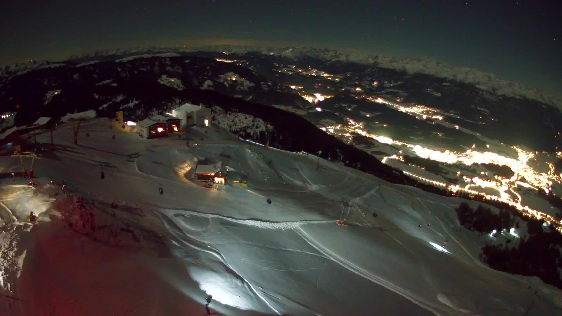 Kronplatz peak Ski resort | view to Bruneck