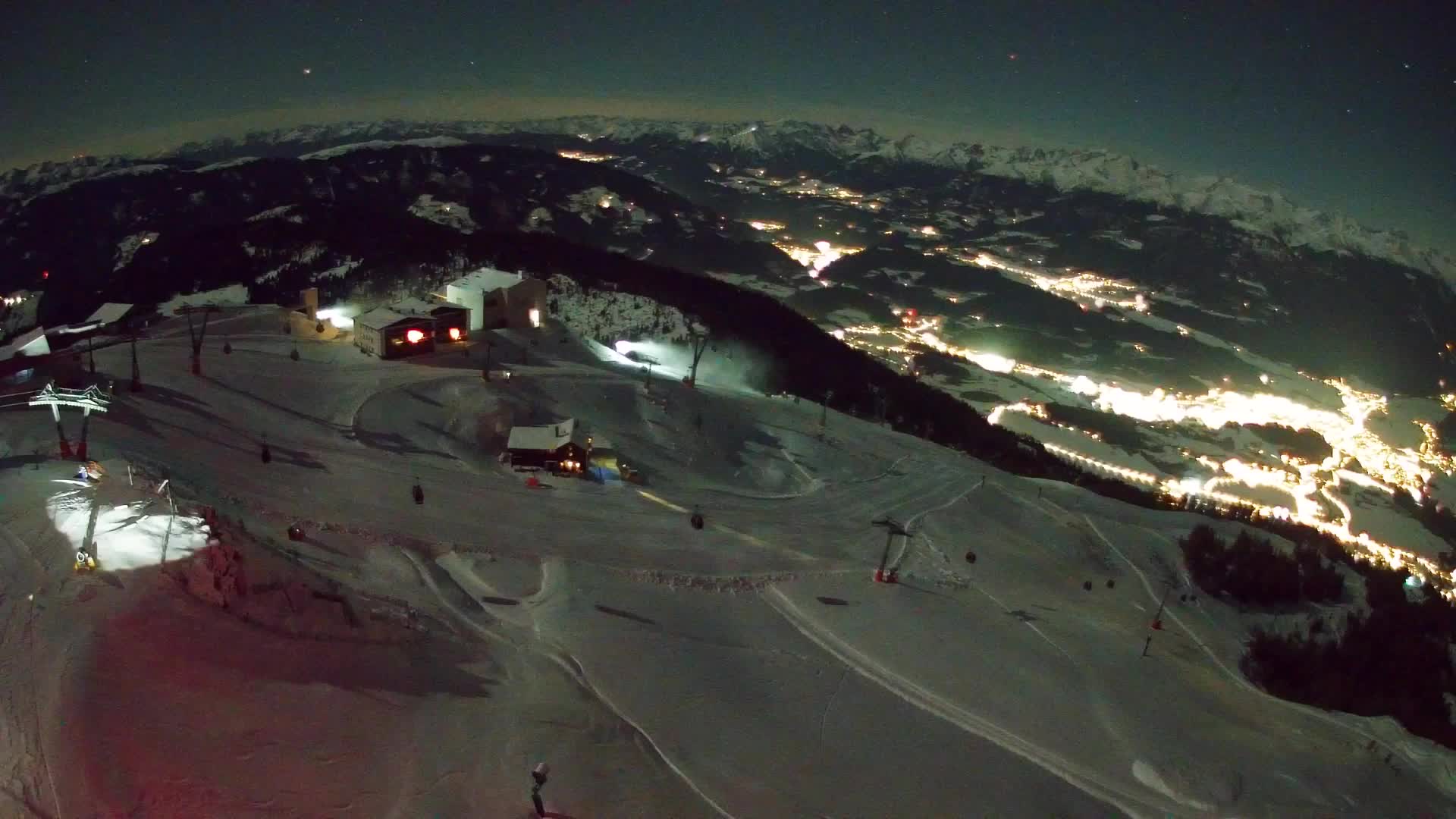 Kronplatz peak Ski resort | view to Bruneck