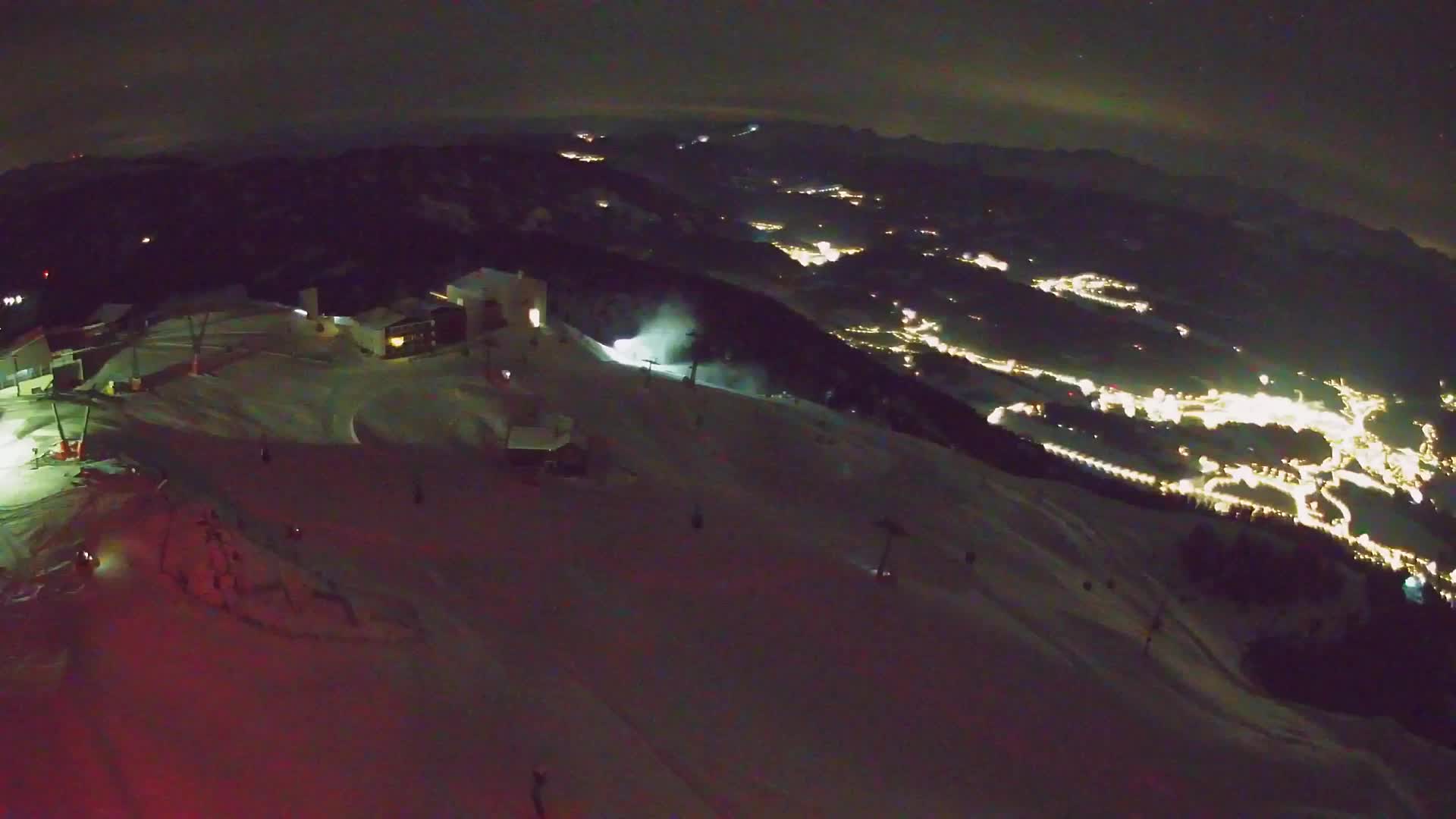 Station de ski Kronplatz sommet | vue sur Brunico