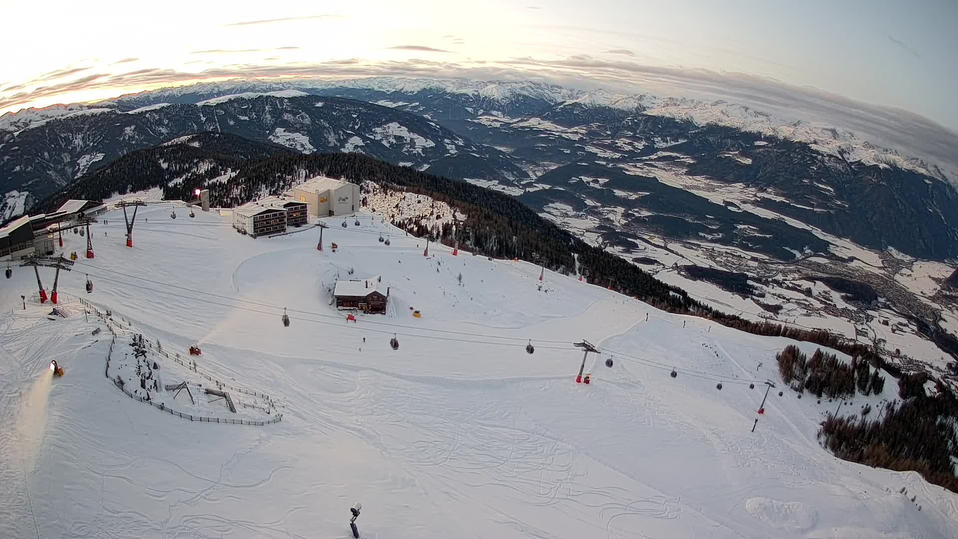 Kronplatz peak Ski resort | view to Bruneck