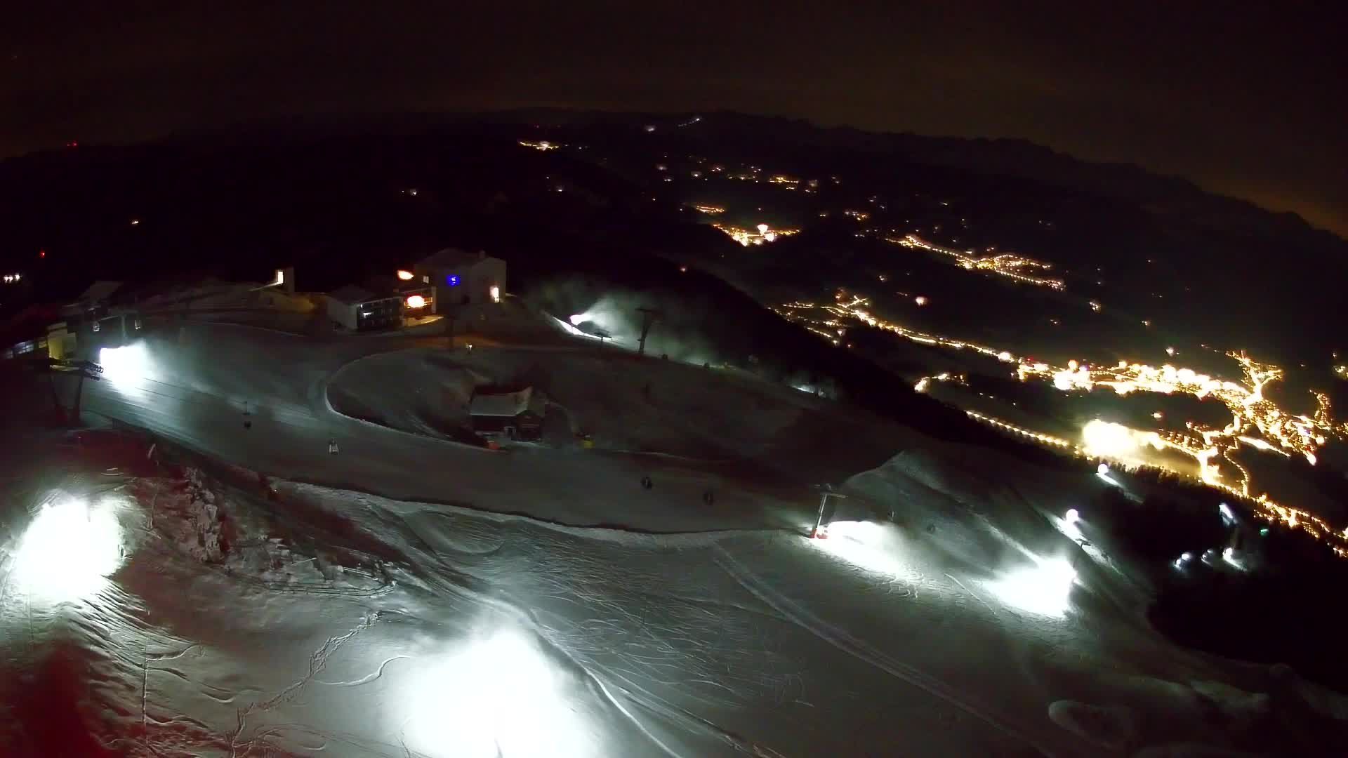 Skigebiet Kronplatz Gipfel | Blick auf Bruneck