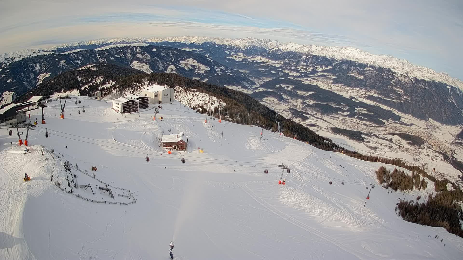 Kronplatz peak Ski resort | view to Bruneck