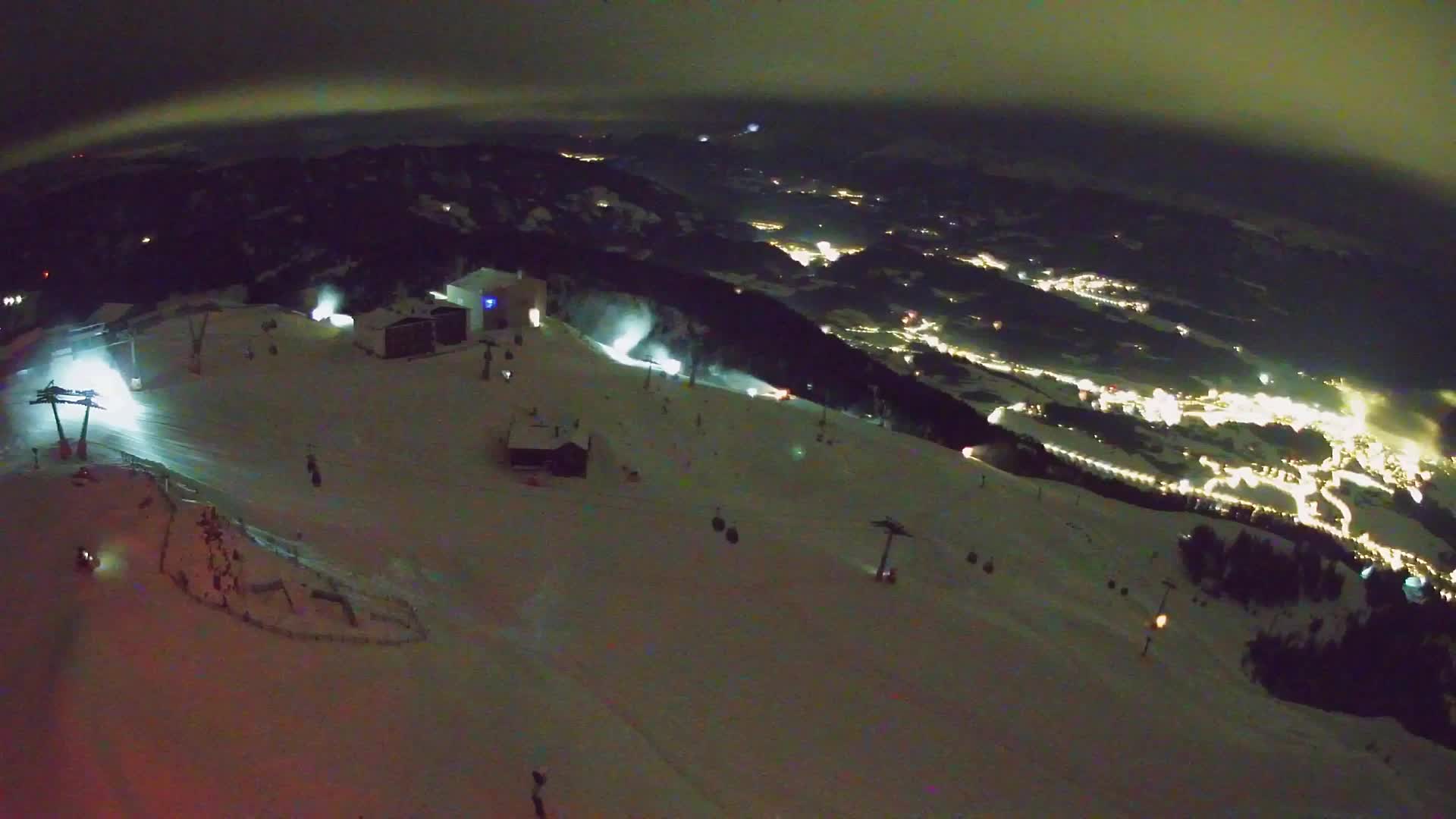 Station de ski Kronplatz sommet | vue sur Brunico