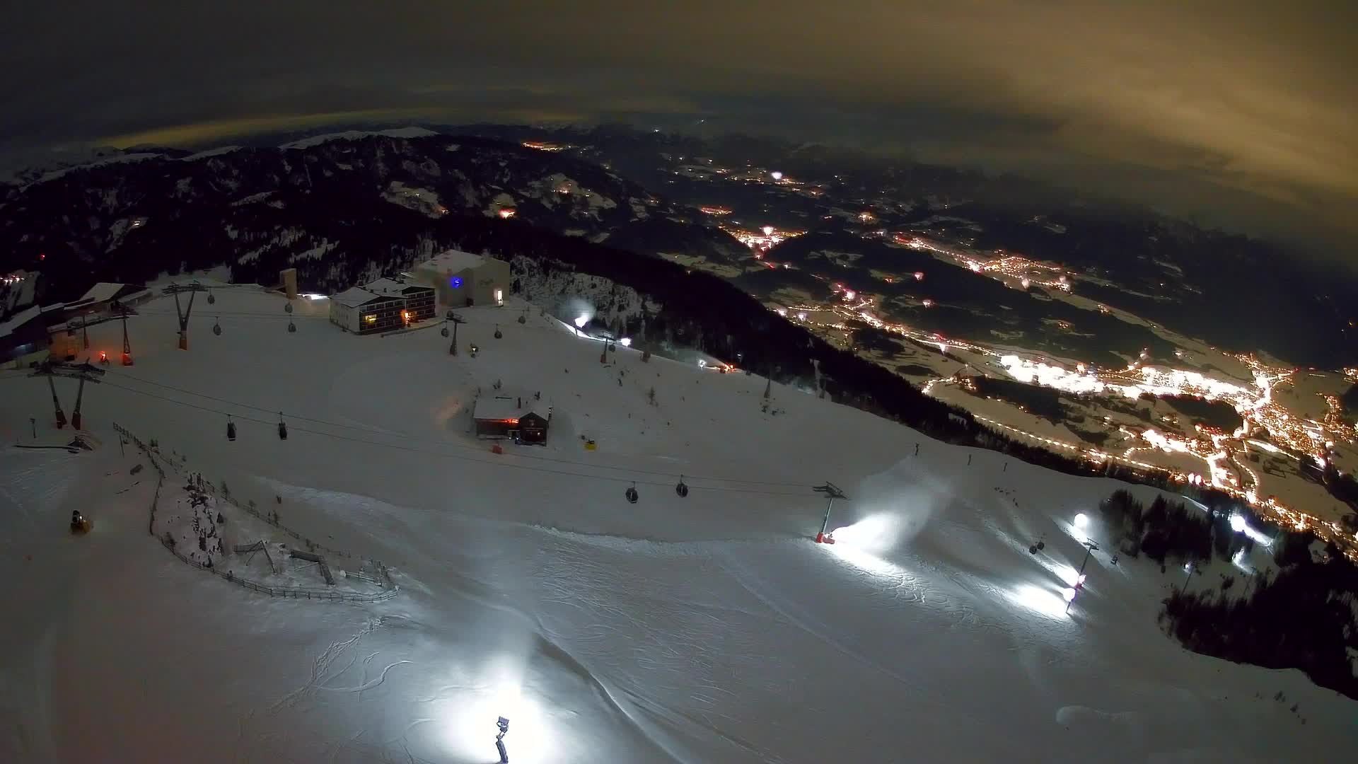 Kronplatz peak Ski resort | view to Bruneck