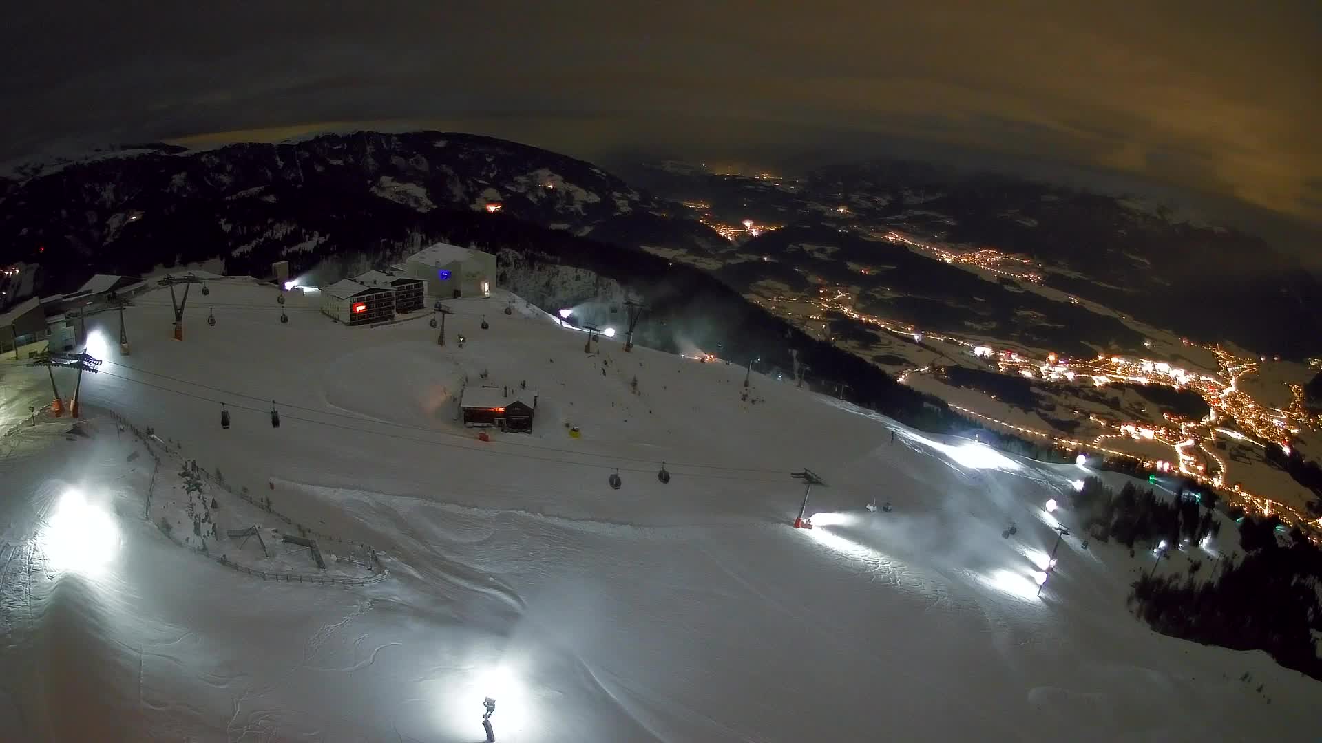 Station de ski Kronplatz sommet | vue sur Brunico
