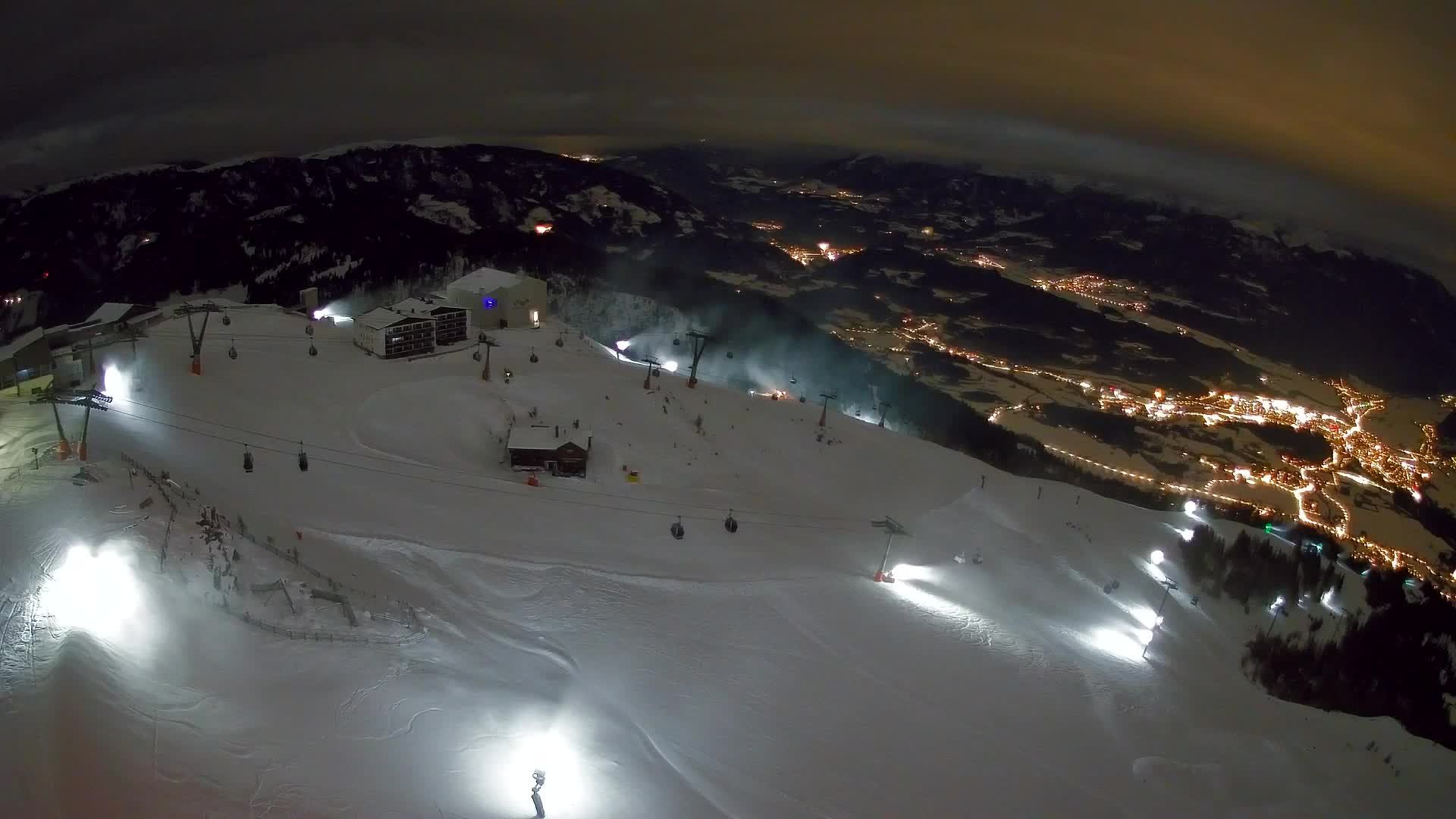 Station de ski Kronplatz sommet | vue sur Brunico