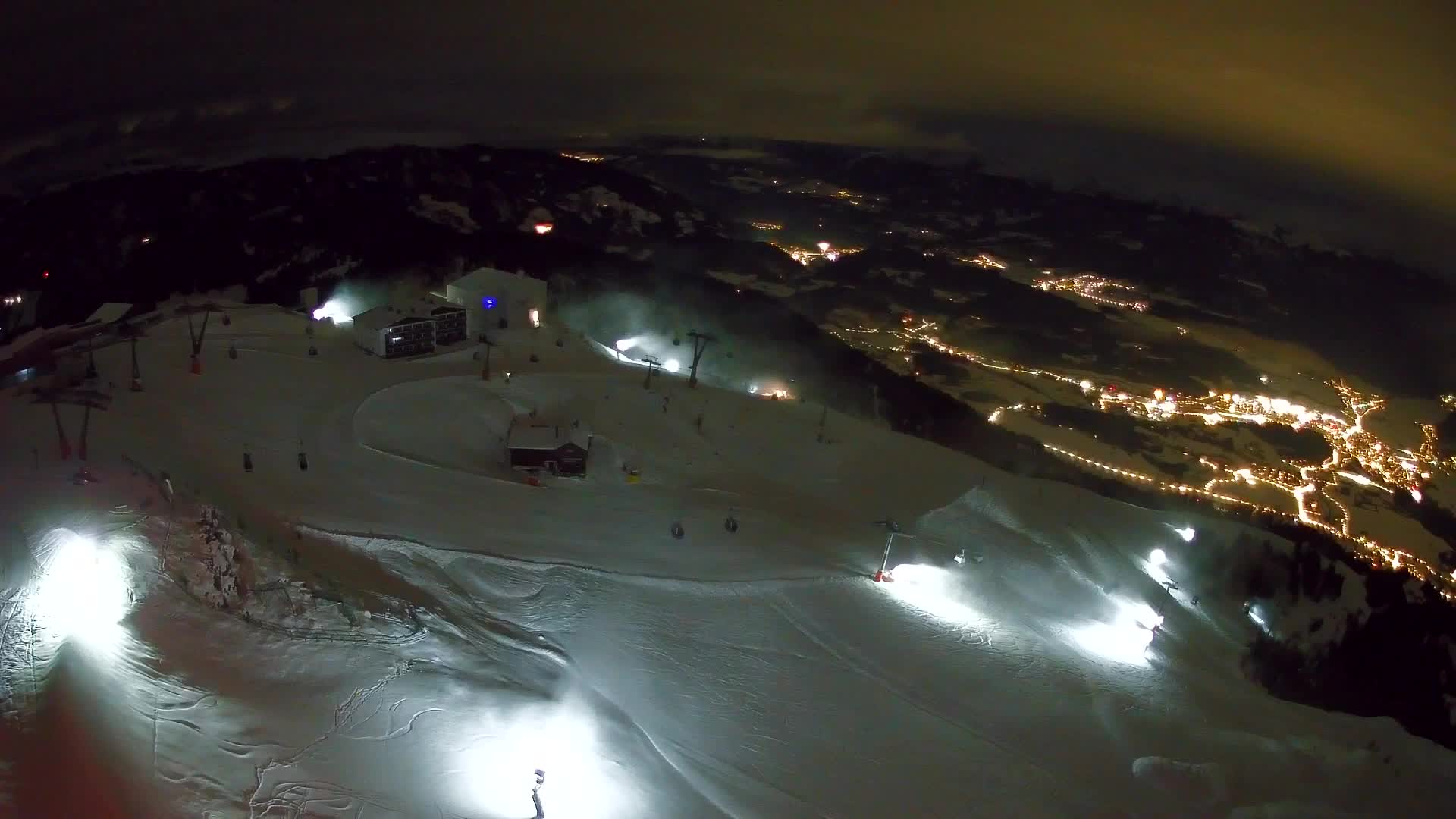 Station de ski Kronplatz sommet | vue sur Brunico
