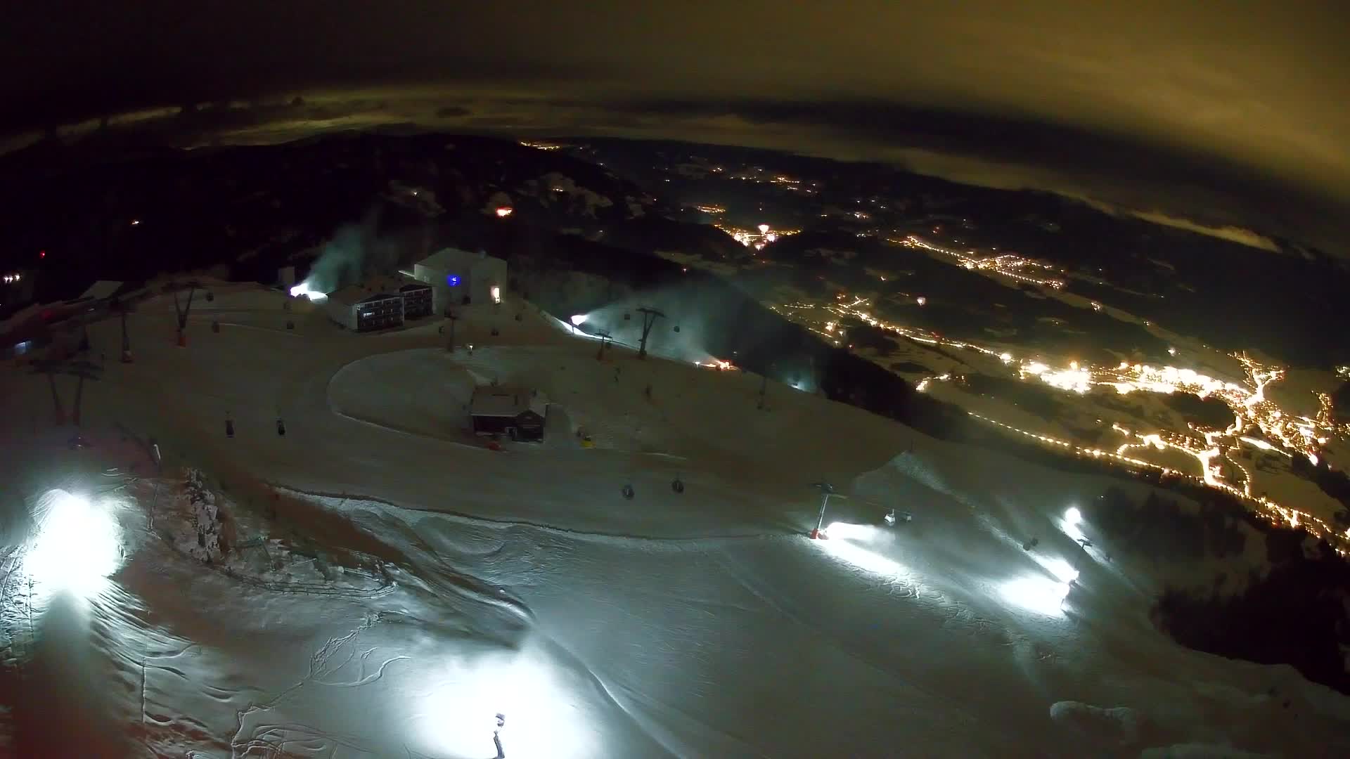 Skigebiet Kronplatz Gipfel | Blick auf Bruneck