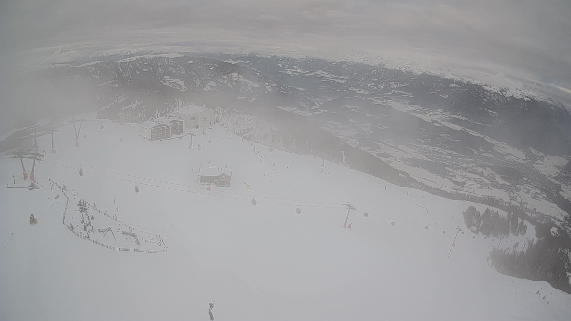 Station de ski Kronplatz sommet | vue sur Brunico